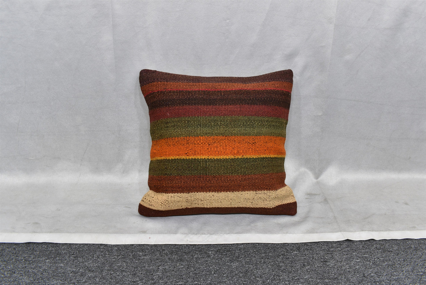 Yeni El Dokuma Dekoratif Kilim Kırlent Yastık Kılıfı 6445