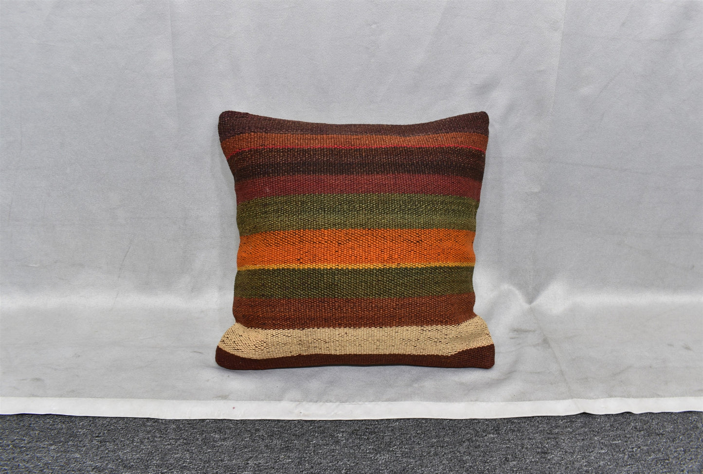 Yeni El Dokuma Dekoratif Kilim Kırlent Yastık Kılıfı 6445