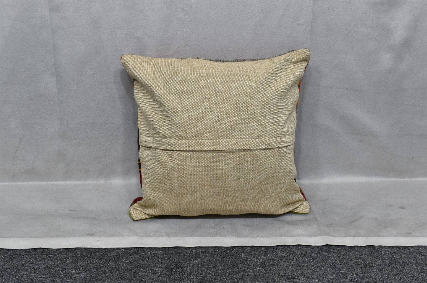 Vintage El Dokuma Dekoratif Halı Kırlent Yastık Kılıfı 6451