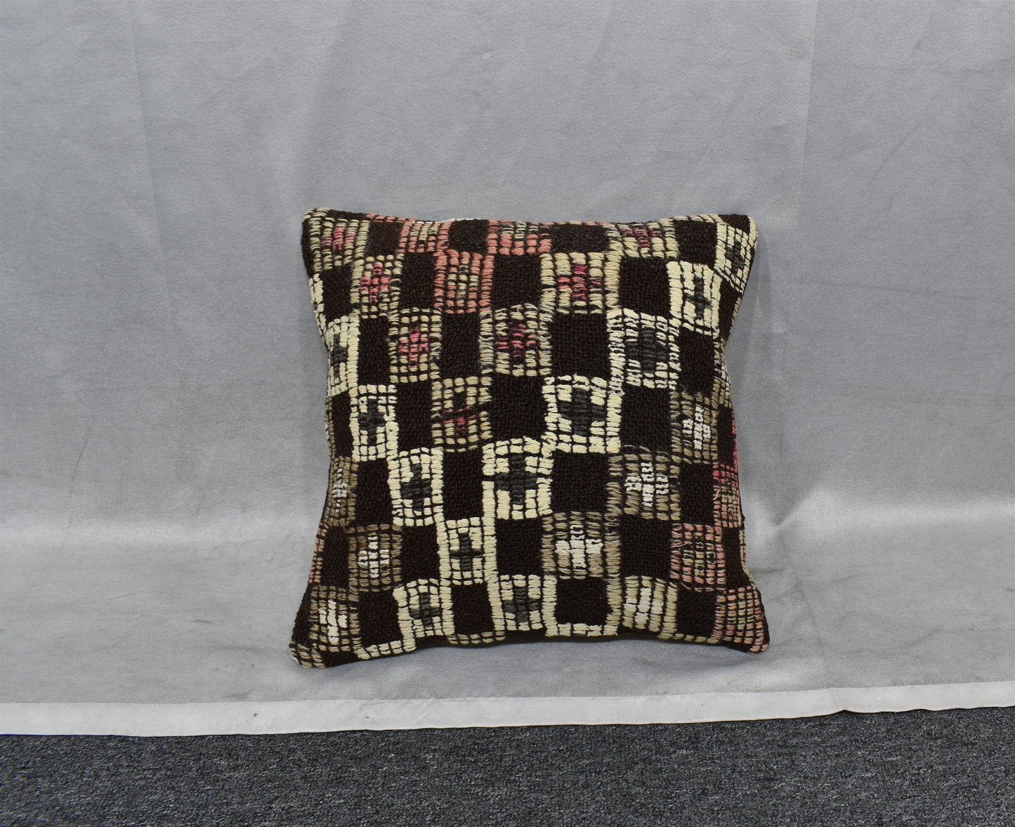 Yeni El Dokuma Dekoratif Kilim Kırlent Yastık Kılıfı 6468
