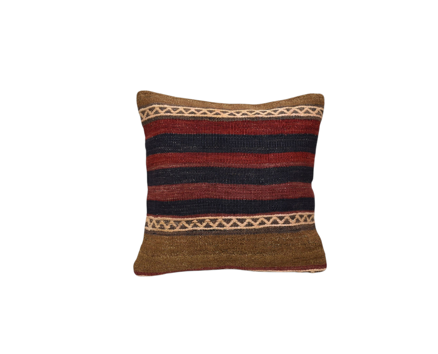 Yeni El Dokuma Dekoratif Kilim Kırlent Yastık Kılıfı 6469