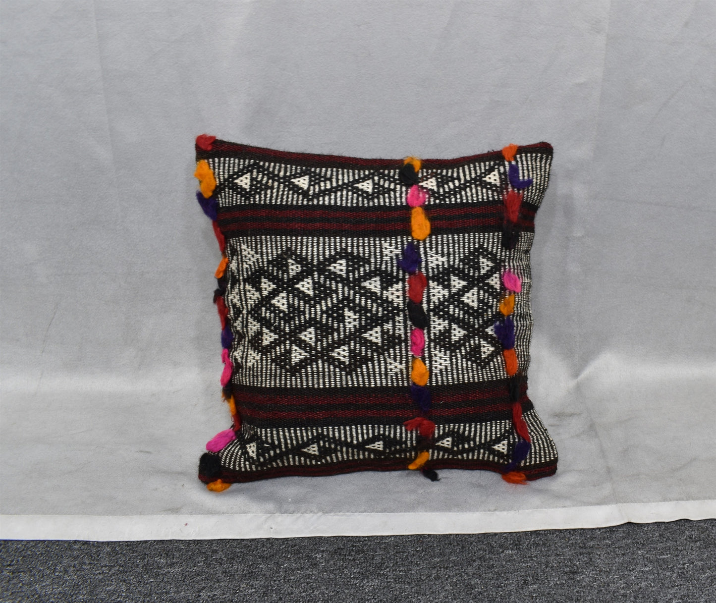 Yeni El Dokuma Dekoratif Kilim Kırlent Yastık Kılıfı 6478