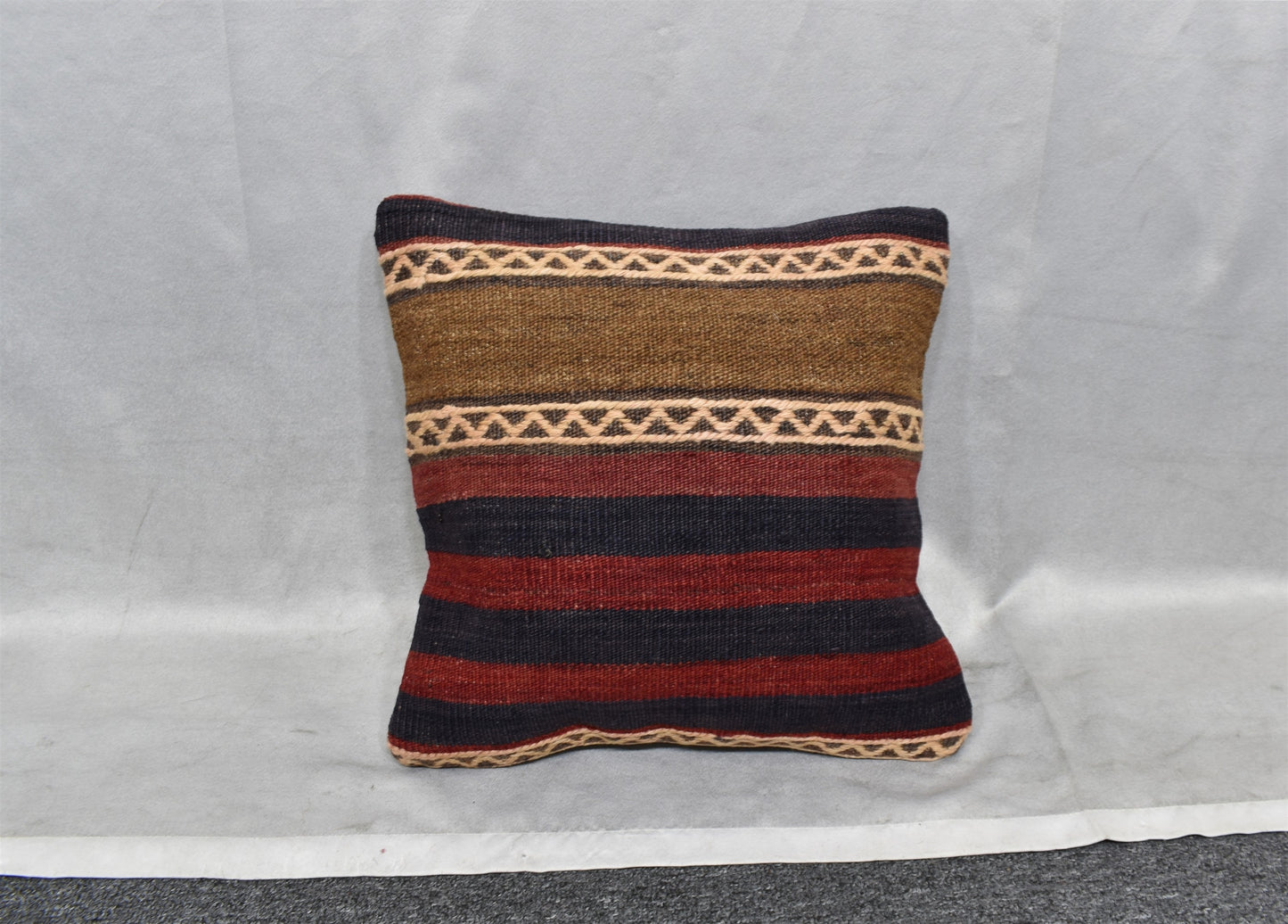 Yeni El Dokuma Dekoratif Kilim Kırlent Yastık Kılıfı 6483