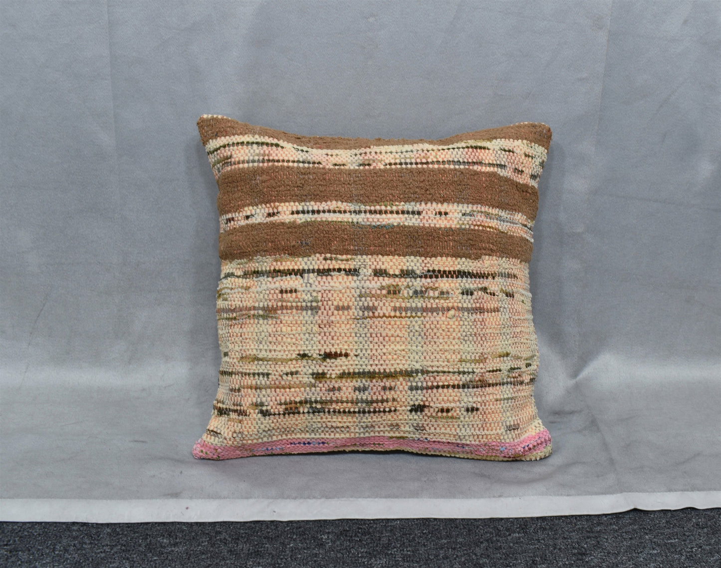 Yeni El Dokuma Dekoratif Kilim Kırlent Yastık Kılıfı 6484