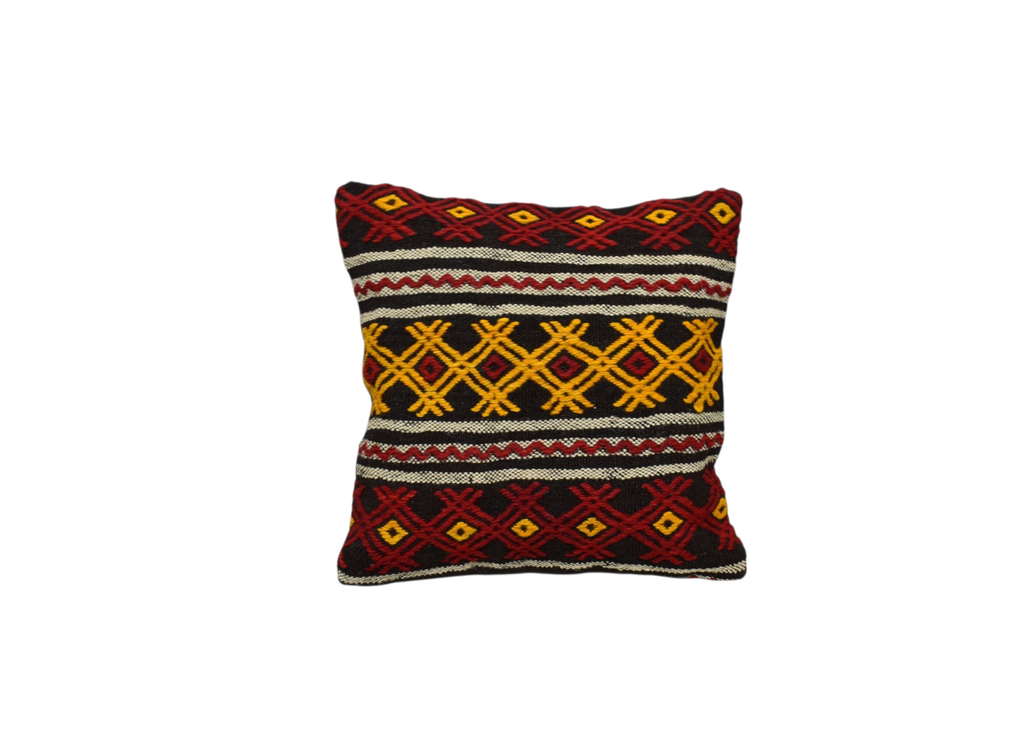 Yeni El Dokuma Dekoratif Kilim Kırlent Yastık Kılıfı 6492