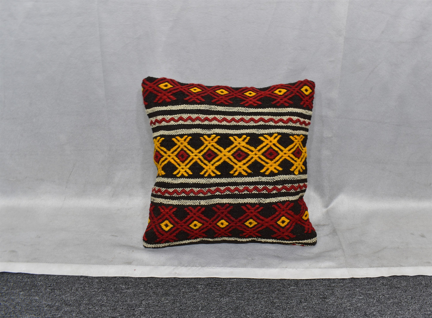 Yeni El Dokuma Dekoratif Kilim Kırlent Yastık Kılıfı 6492