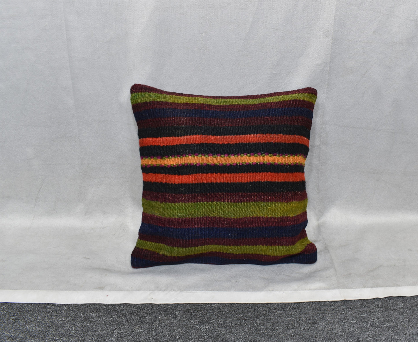 Yeni El Dokuma Dekoratif Kilim Kırlent Yastık Kılıfı 6493