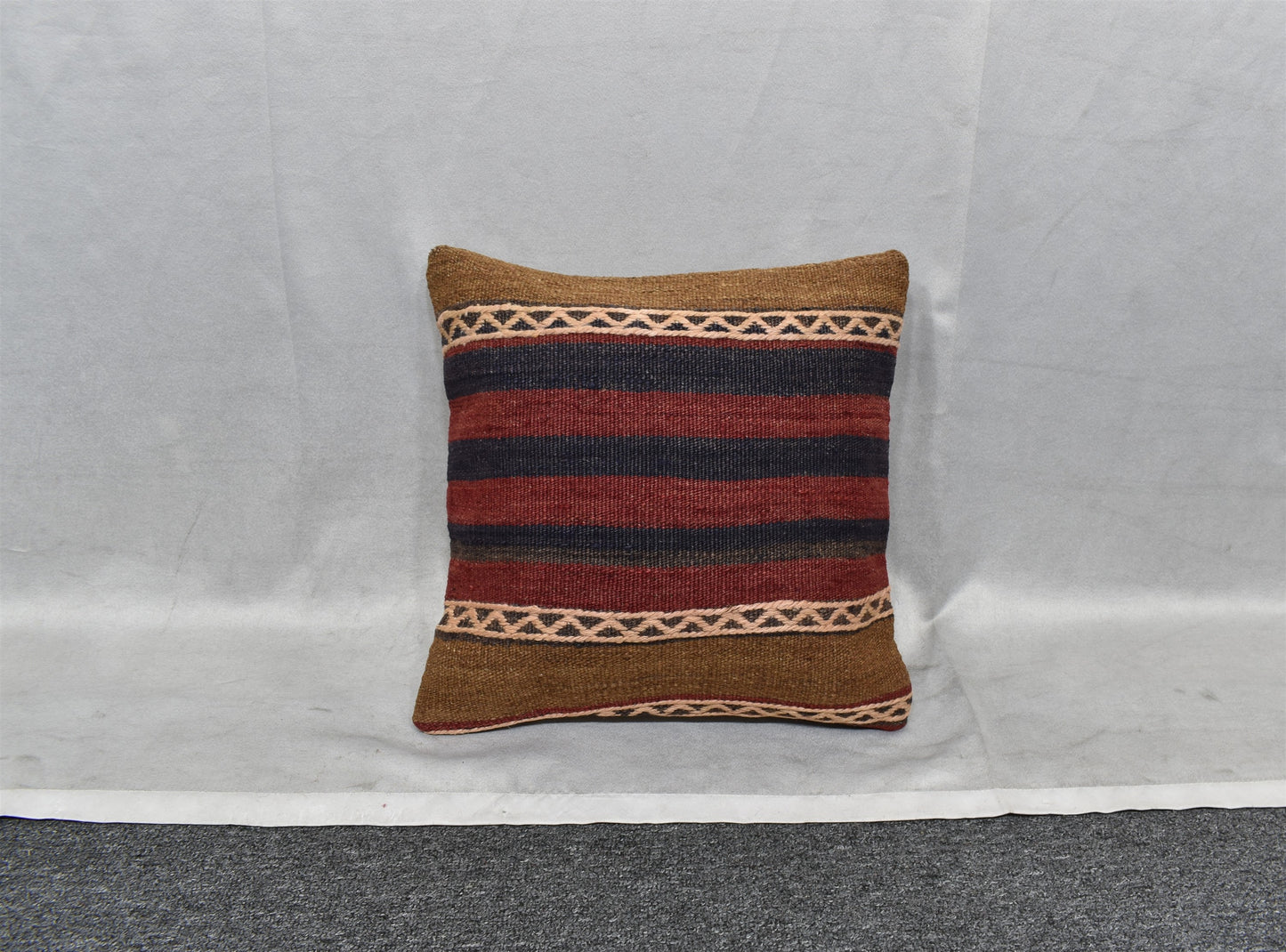Yeni El Dokuma Dekoratif Kilim Kırlent Yastık Kılıfı 6502