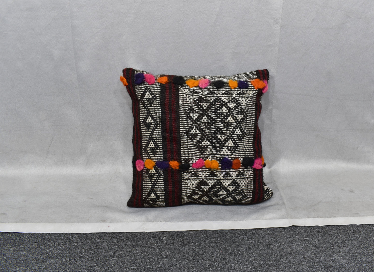 Yeni El Dokuma Dekoratif Kilim Kırlent Yastık Kılıfı 6511