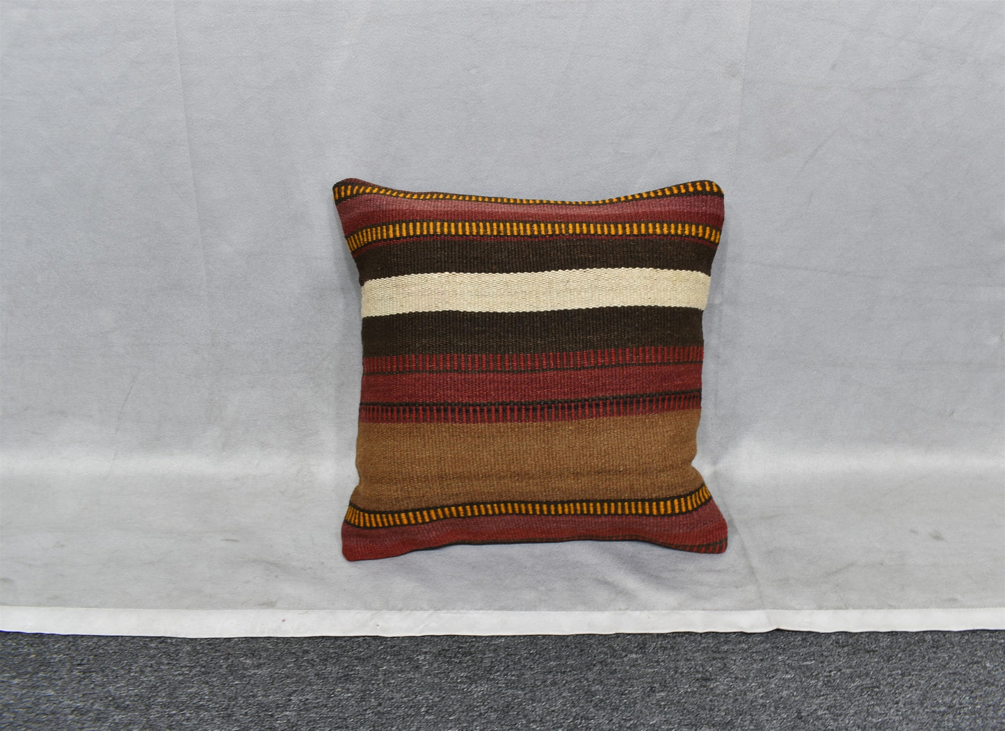 Yeni El Dokuma Dekoratif Kilim Kırlent Yastık Kılıfı 6531