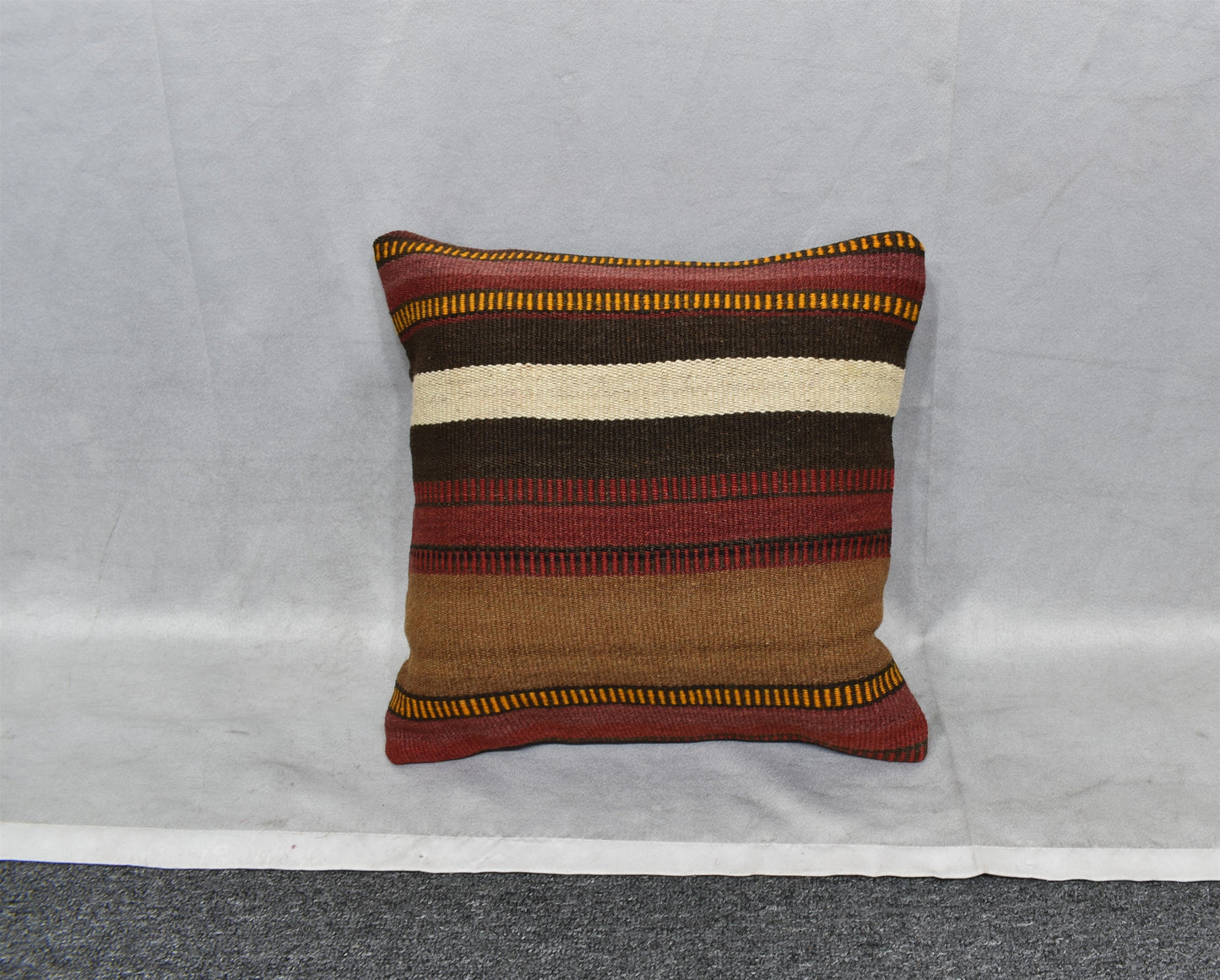Yeni El Dokuma Dekoratif Kilim Kırlent Yastık Kılıfı 6531