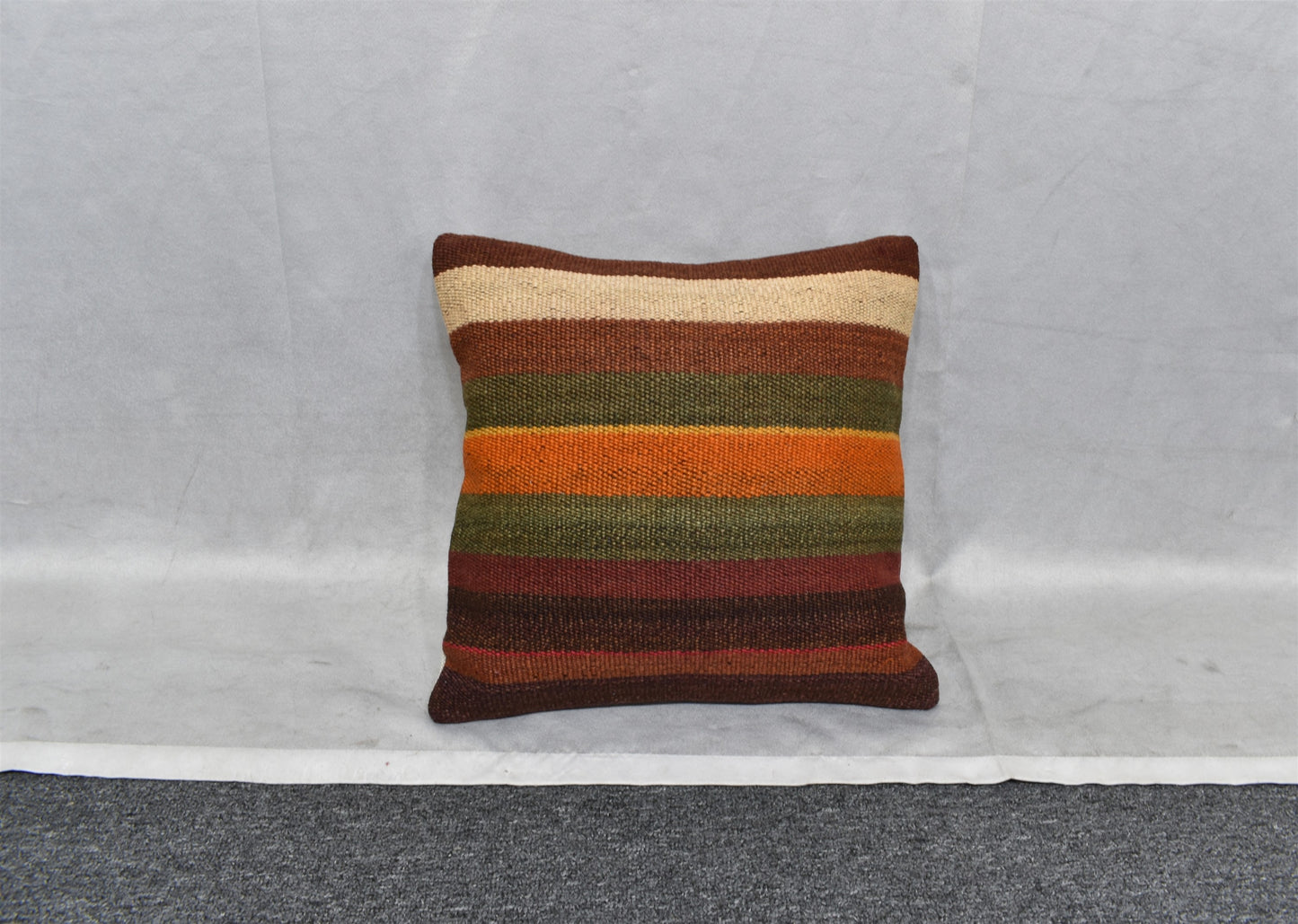 Yeni El Dokuma Dekoratif Kilim Kırlent Yastık Kılıfı 6534