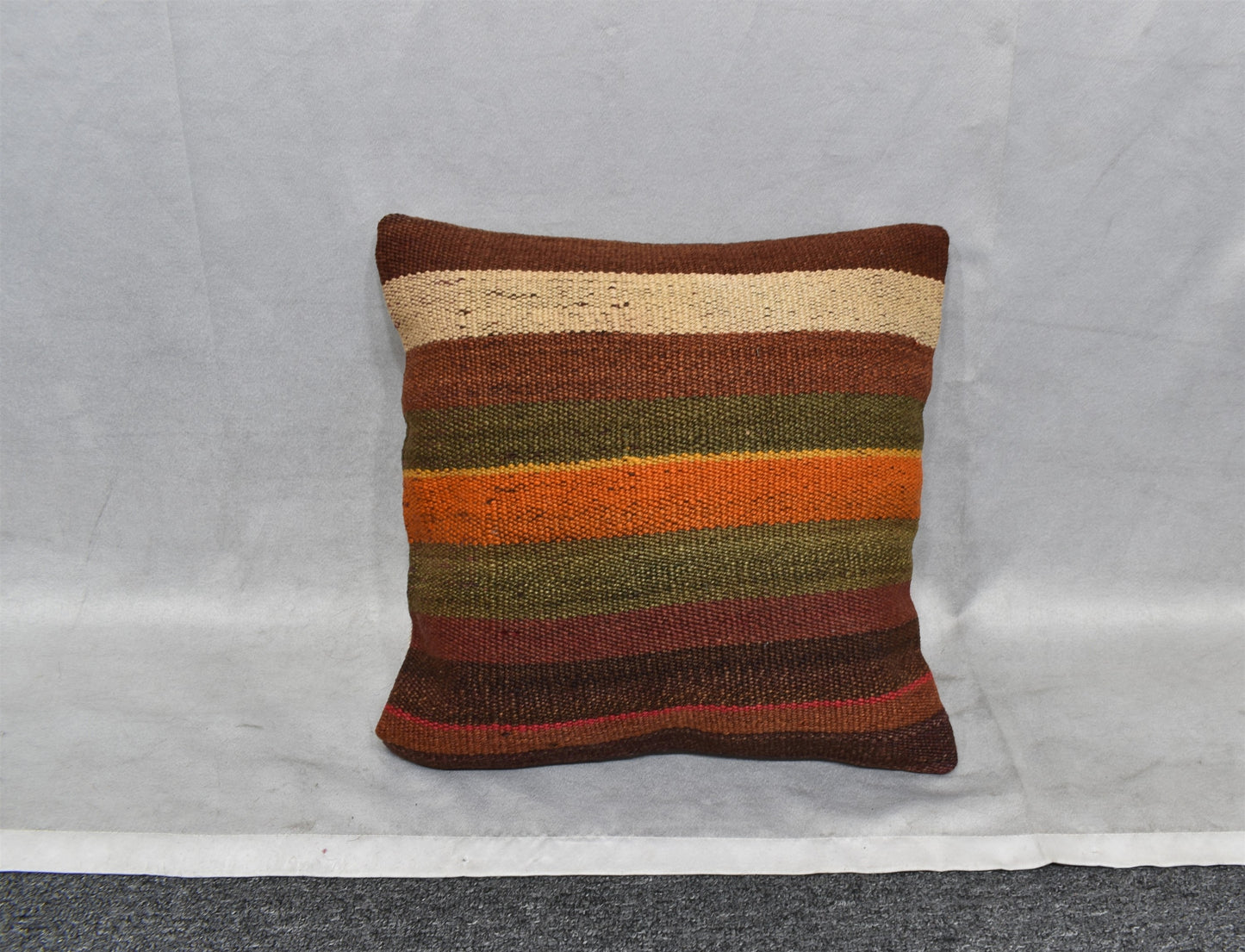 Yeni El Dokuma Dekoratif Kilim Kırlent Yastık Kılıfı 6544
