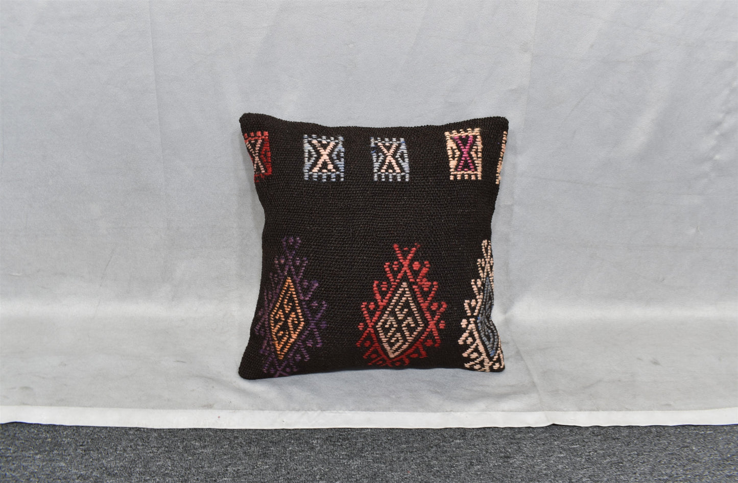 Yeni El Dokuma Dekoratif Kilim Kırlent Yastık Kılıfı 6545