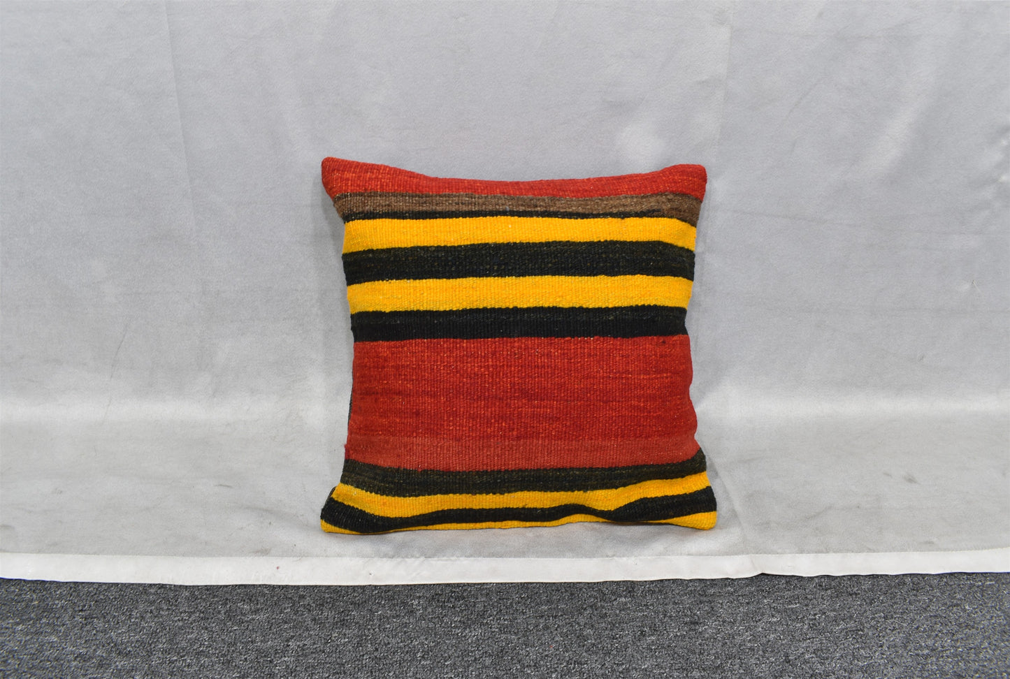 Yeni El Dokuma Dekoratif Kilim Kırlent Yastık Kılıfı 6546