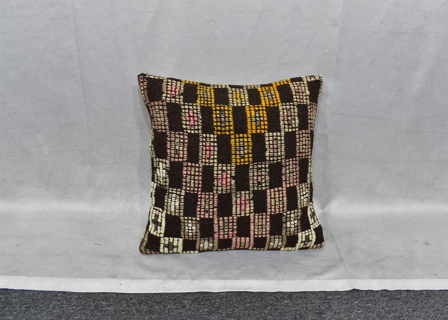 Yeni El Dokuma Dekoratif Kilim Kırlent Yastık Kılıfı 6553