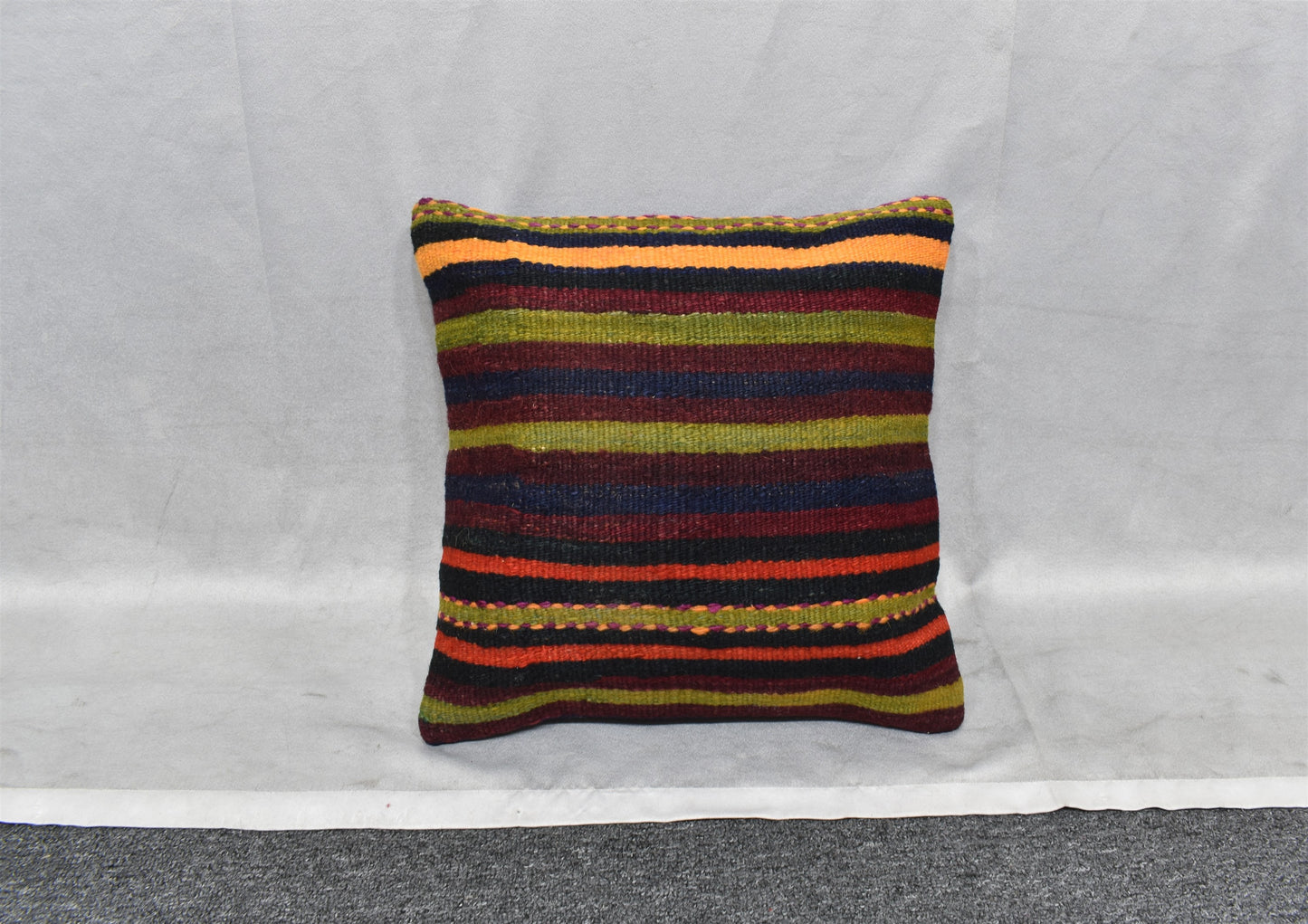 Yeni El Dokuma Dekoratif Kilim Kırlent Yastık Kılıfı 6554