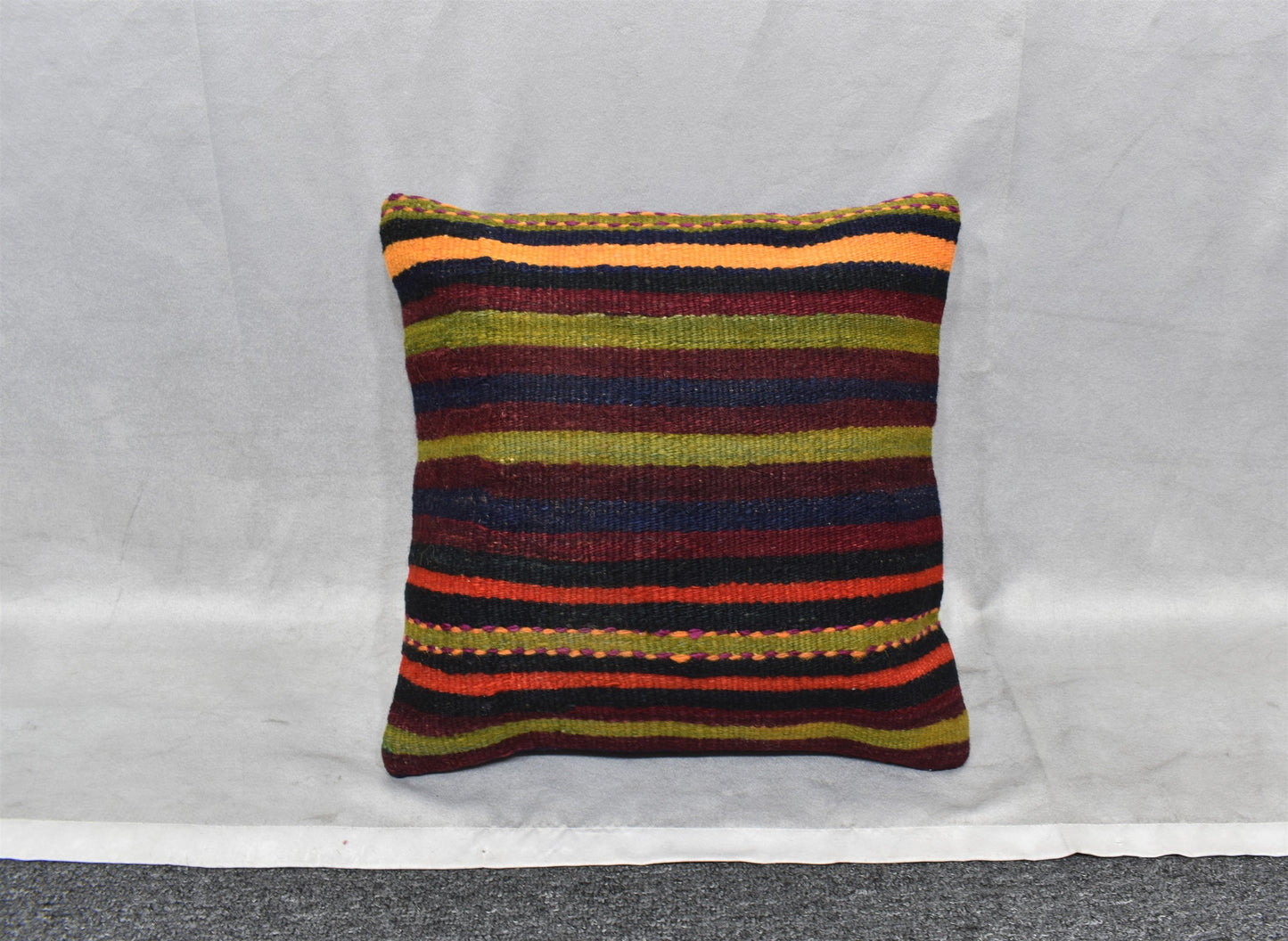 Yeni El Dokuma Dekoratif Kilim Kırlent Yastık Kılıfı 6554