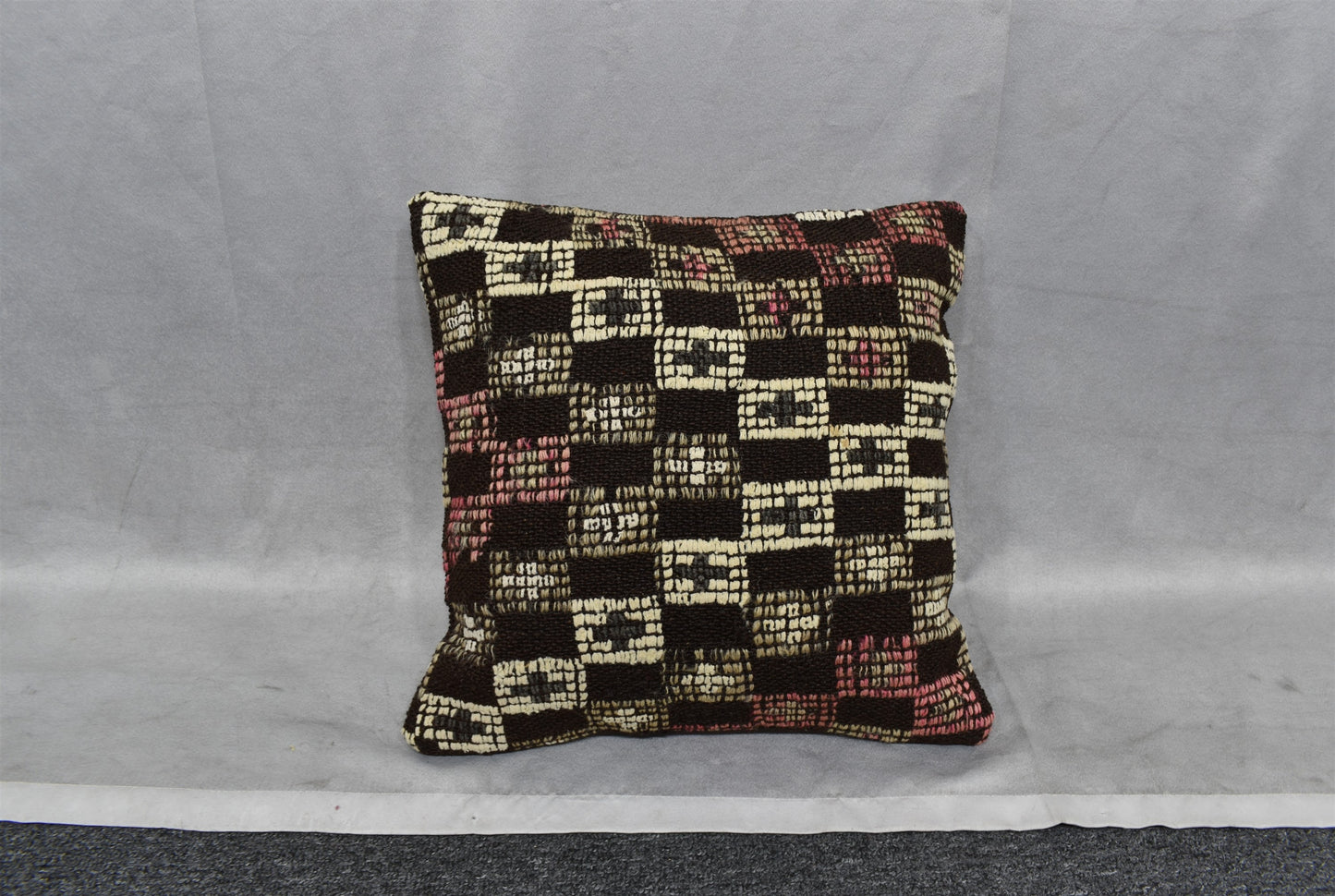 Yeni El Dokuma Dekoratif Kilim Kırlent Yastık Kılıfı 6559