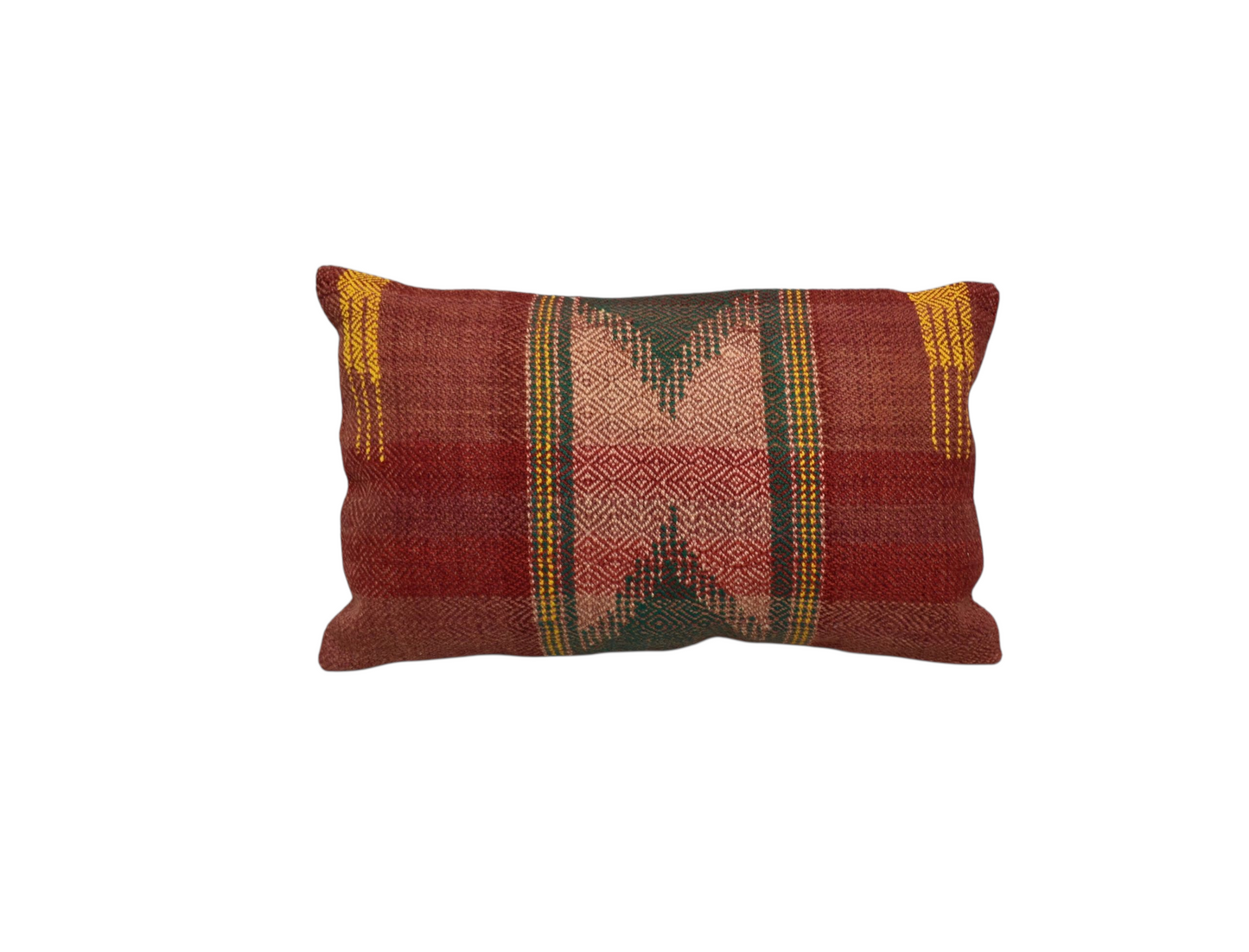 Yeni El Dokuma Dekoratif Lumbar Kilim Kırlent Yastık Kılıfı 6569