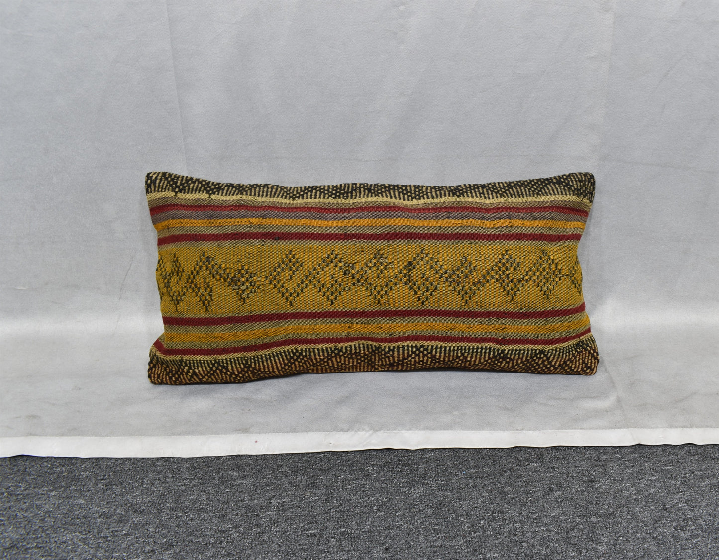 Yeni El Dokuma Dekoratif Lumbar Kilim Kırlent Yastık Kılıfı 6597