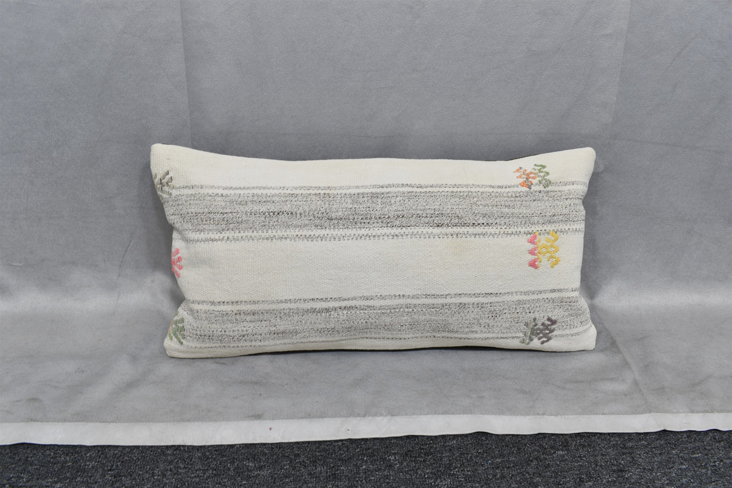 Yeni El Dokuma Dekoratif Lumbar Kilim Kırlent Yastık Kılıfı 6602