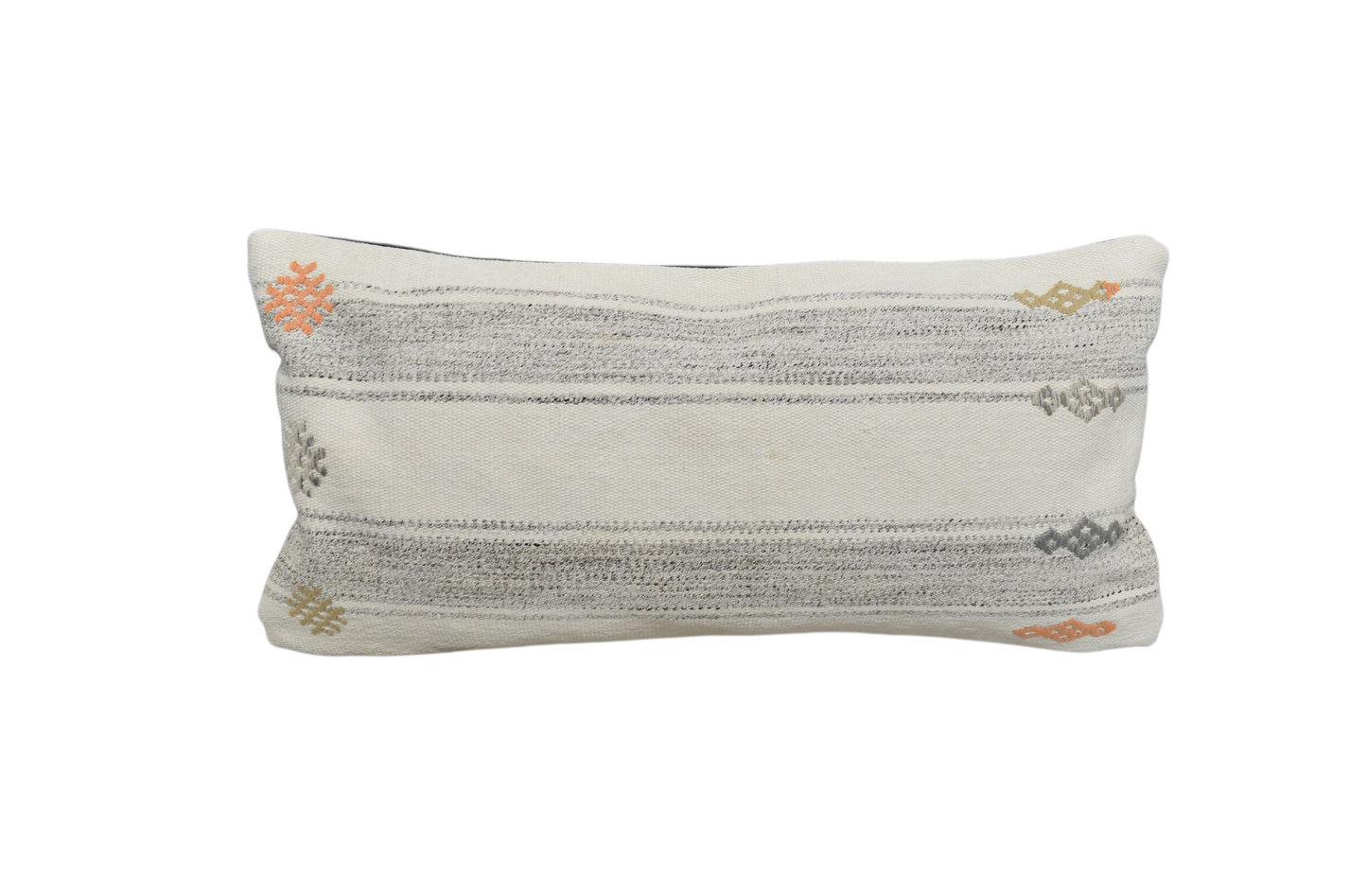 Yeni El Dokuma Dekoratif Lumbar Kilim Kırlent Yastık Kılıfı 6609