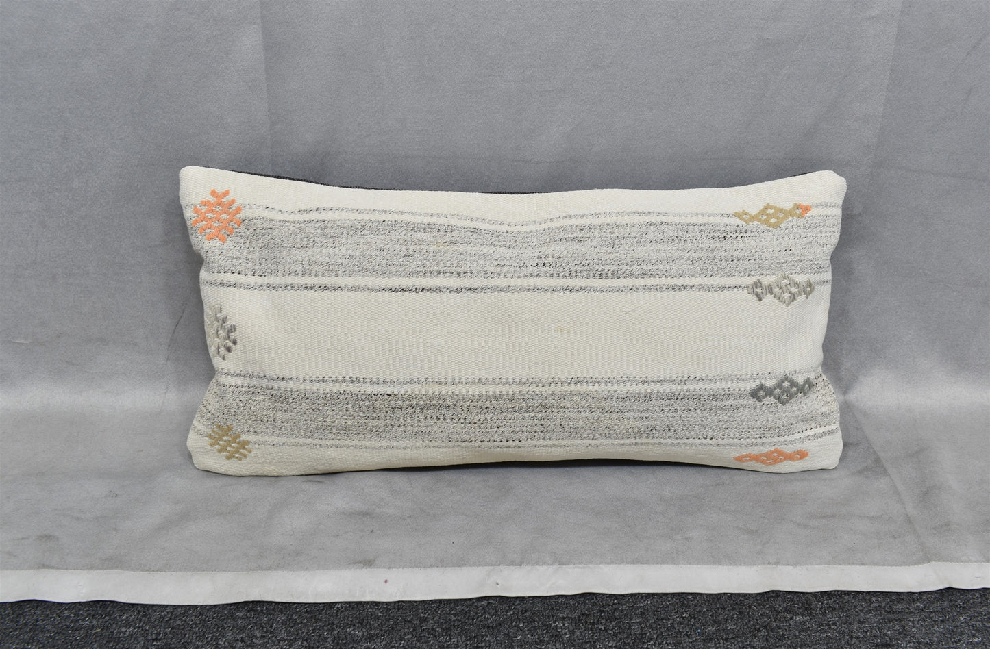 Yeni El Dokuma Dekoratif Lumbar Kilim Kırlent Yastık Kılıfı 6609