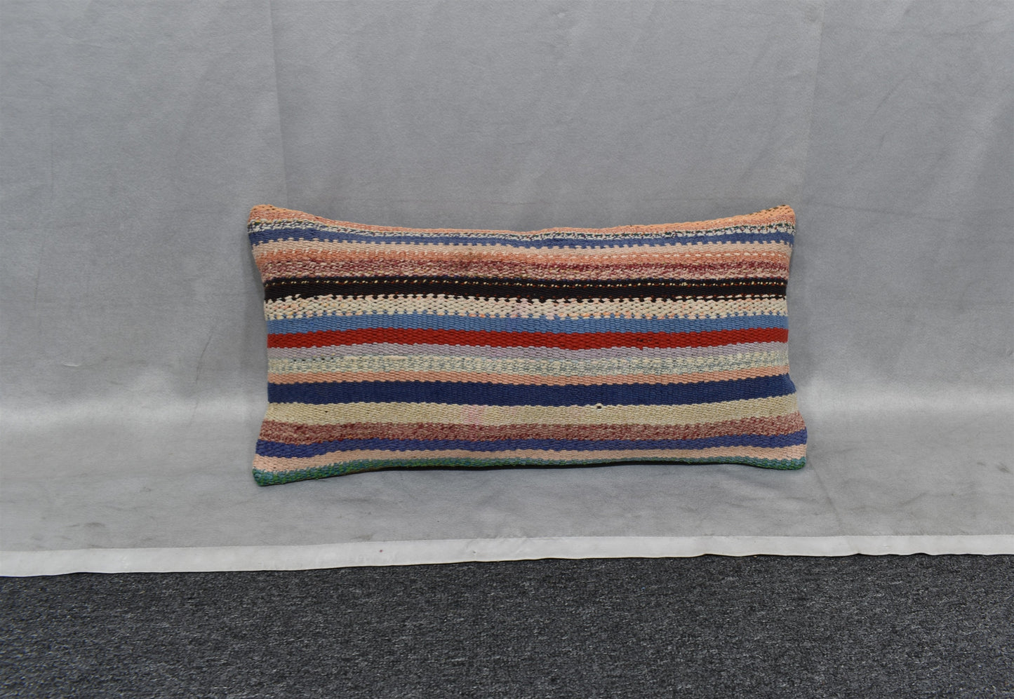 Yeni El Dokuma Dekoratif Lumbar Kilim Kırlent Yastık Kılıfı 6610