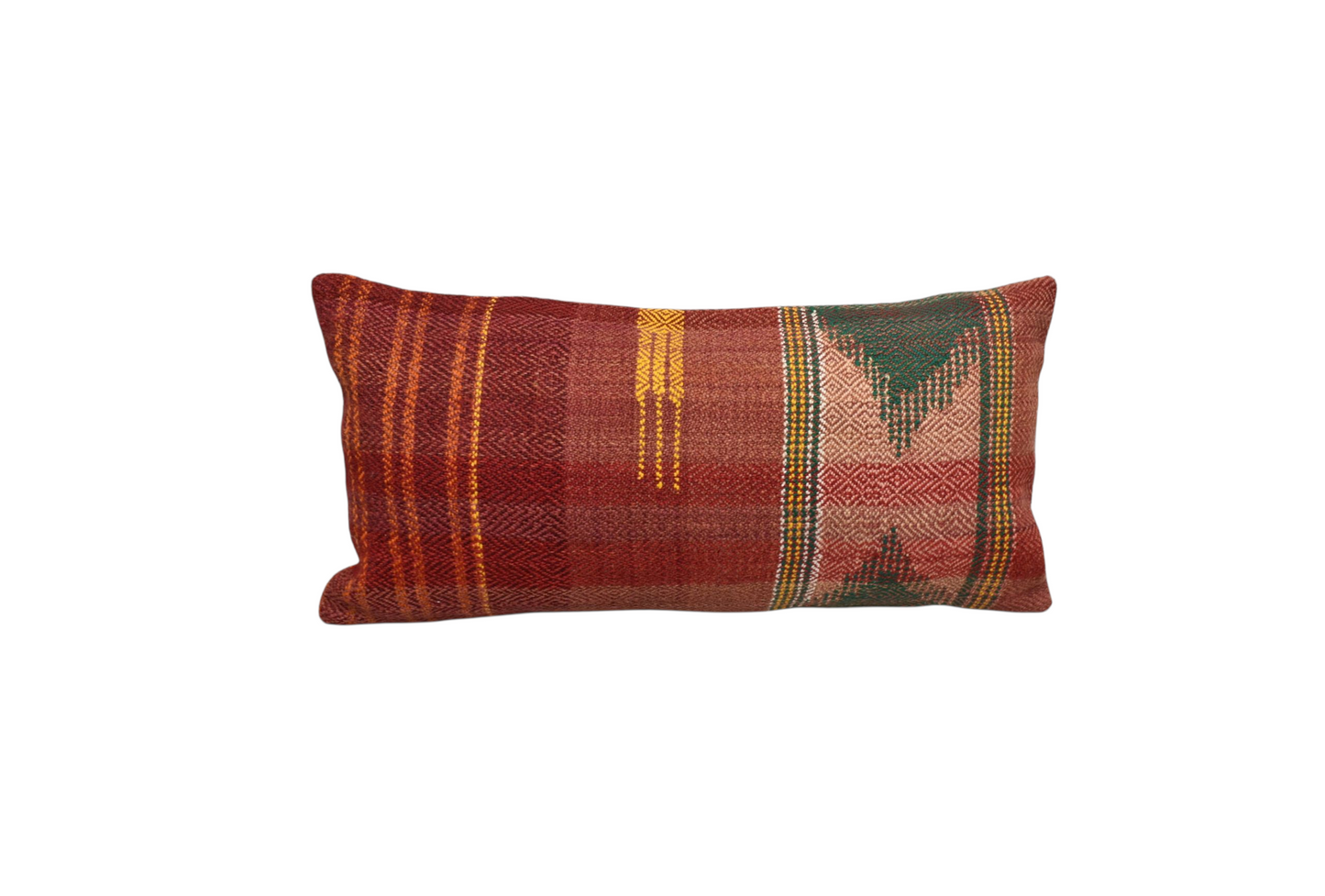 Yeni El Dokuma Dekoratif Lumbar Kilim Kırlent Yastık Kılıfı 6613
