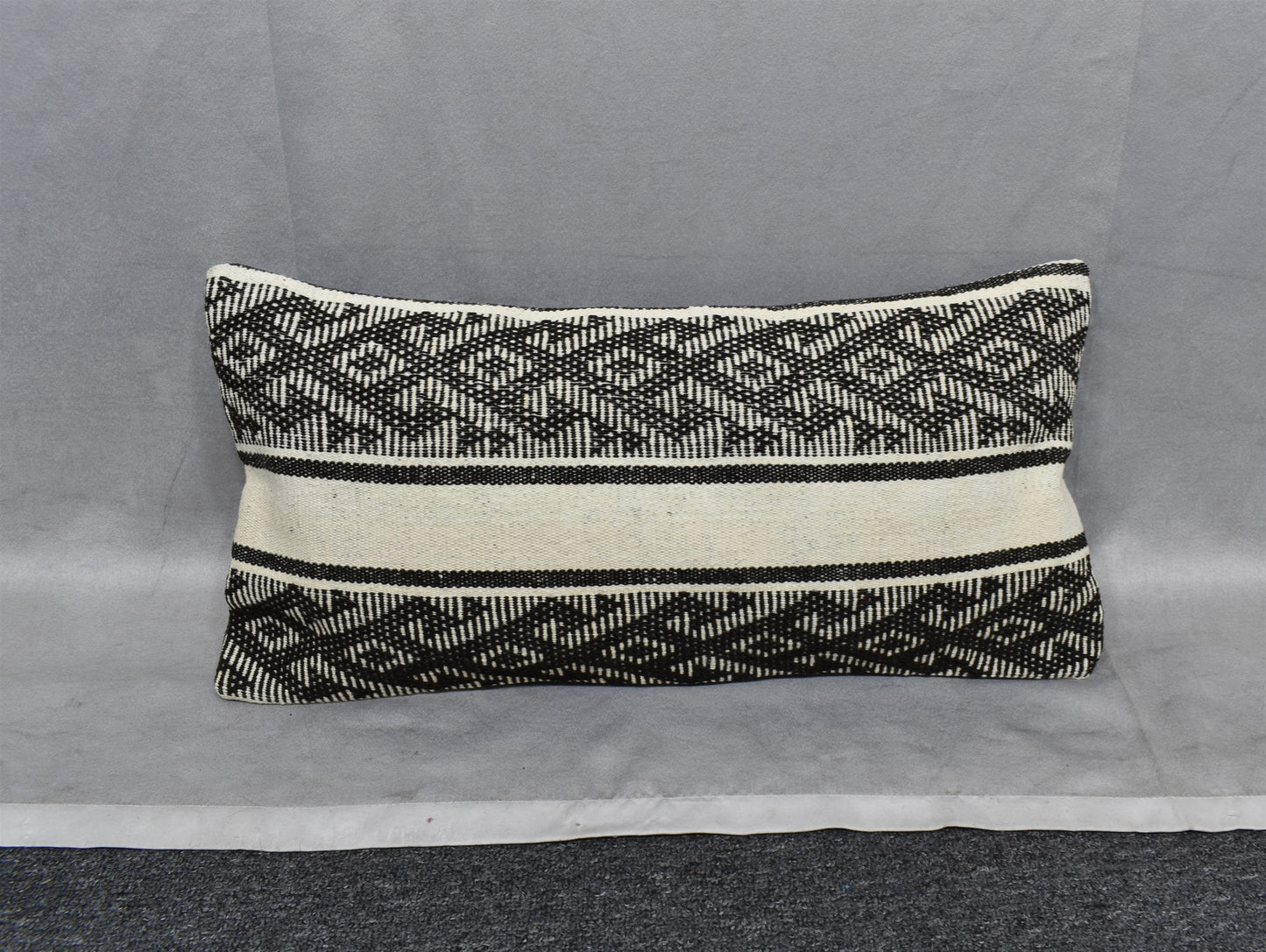 Yeni El Dokuma Dekoratif Lumbar Kilim Kırlent Yastık Kılıfı 6614
