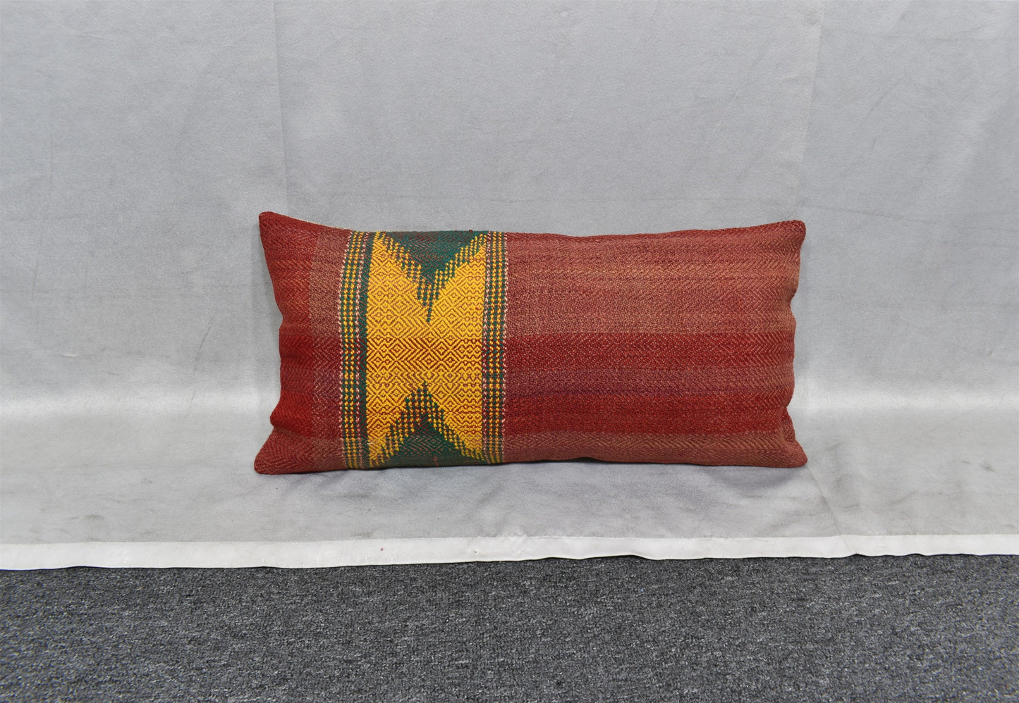 Yeni El Dokuma Dekoratif Lumbar Kilim Kırlent Yastık Kılıfı 6620