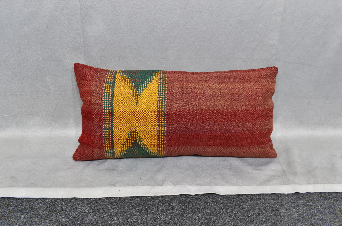 Yeni El Dokuma Dekoratif Lumbar Kilim Kırlent Yastık Kılıfı 6620