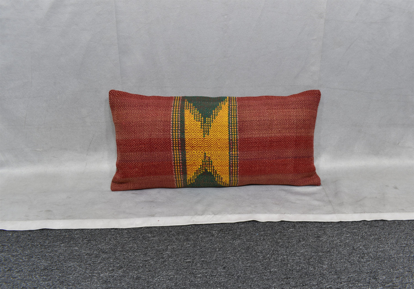 Yeni El Dokuma Dekoratif Lumbar Kilim Kırlent Yastık Kılıfı 6623
