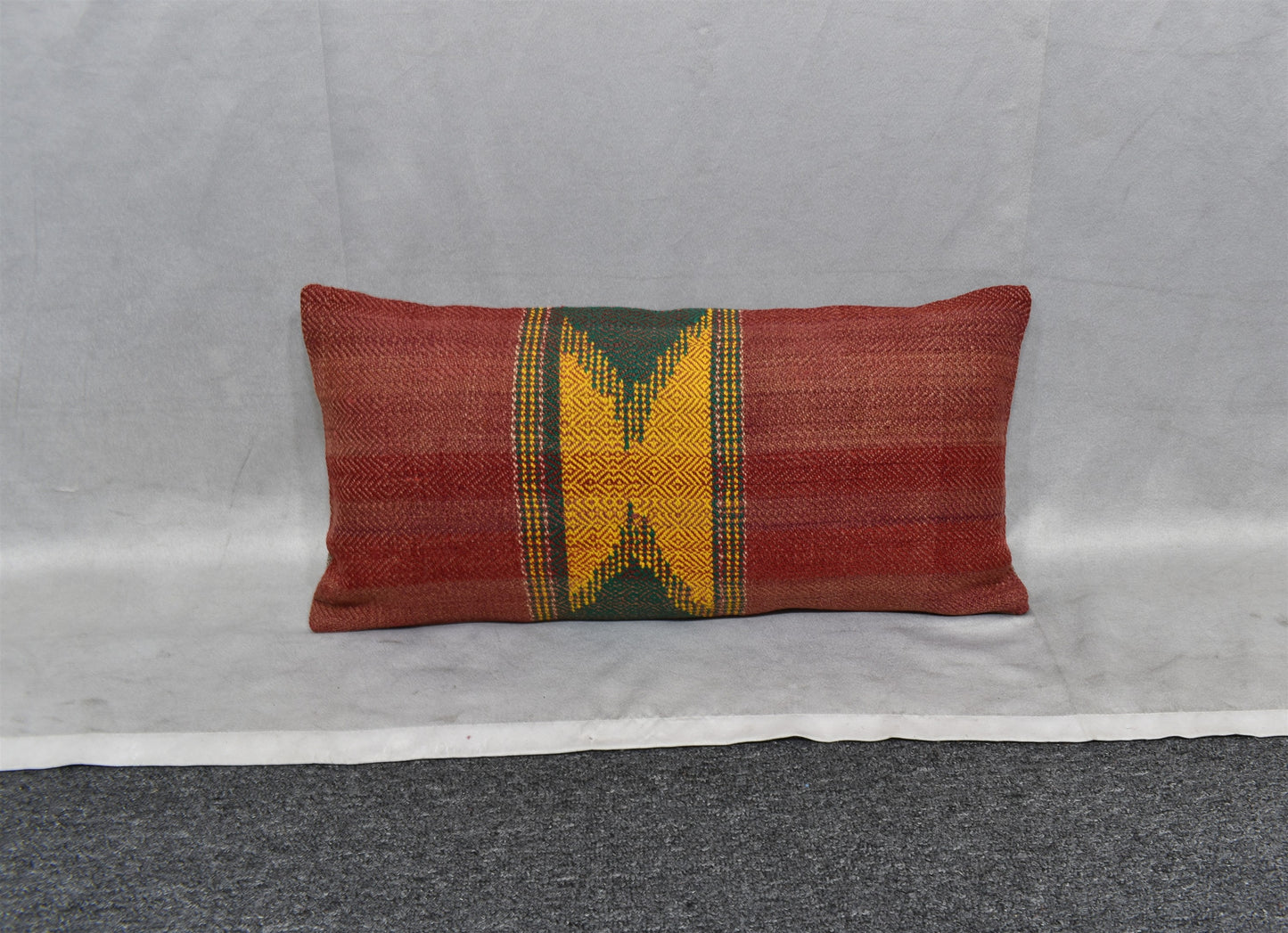 Yeni El Dokuma Dekoratif Lumbar Kilim Kırlent Yastık Kılıfı 6623