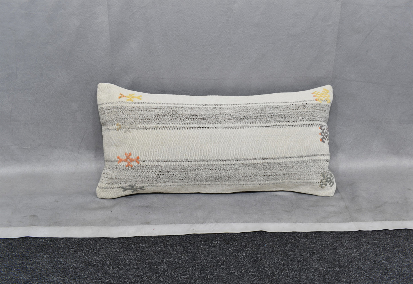 Yeni El Dokuma Dekoratif Lumbar Kilim Kırlent Yastık Kılıfı 6625