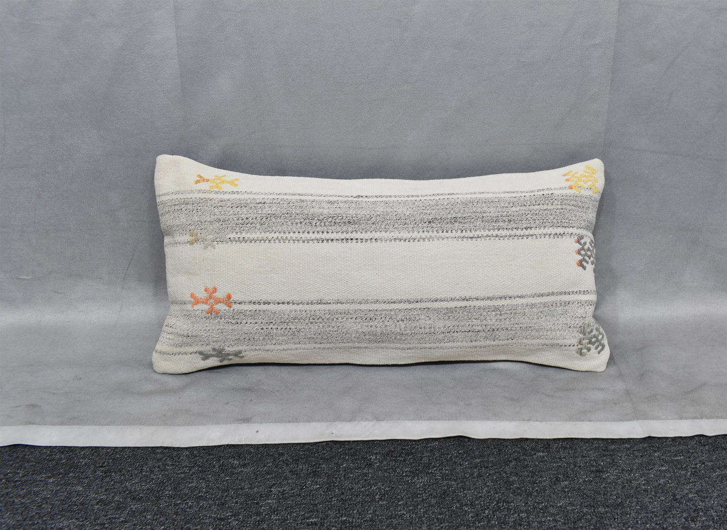 Yeni El Dokuma Dekoratif Lumbar Kilim Kırlent Yastık Kılıfı 6625