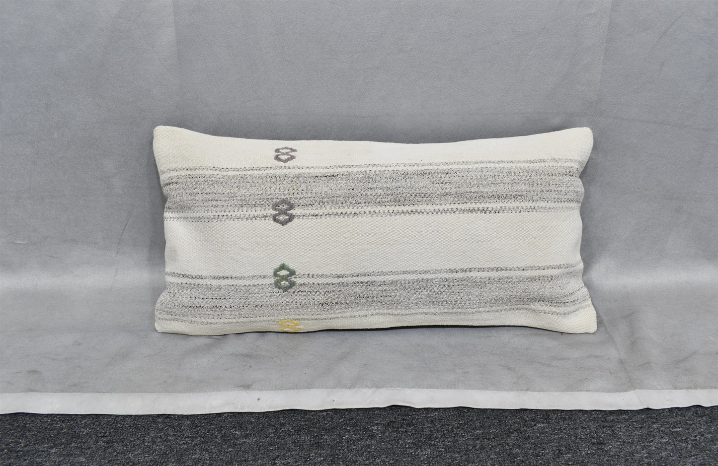 Yeni El Dokuma Dekoratif Lumbar Kilim Kırlent Yastık Kılıfı 6636