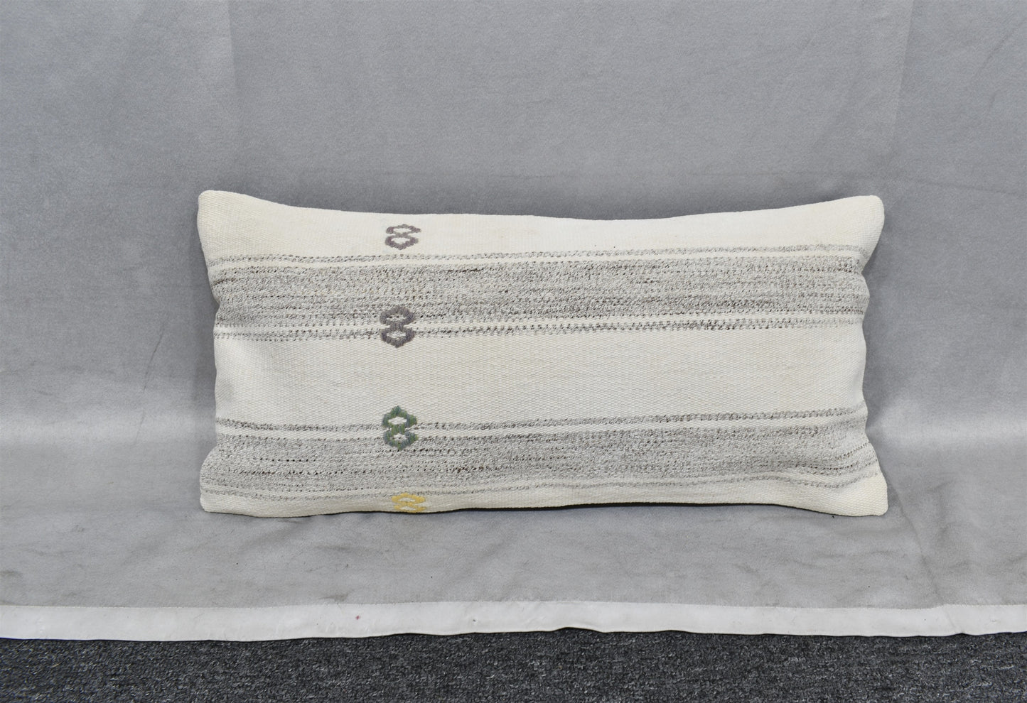 Yeni El Dokuma Dekoratif Lumbar Kilim Kırlent Yastık Kılıfı 6636