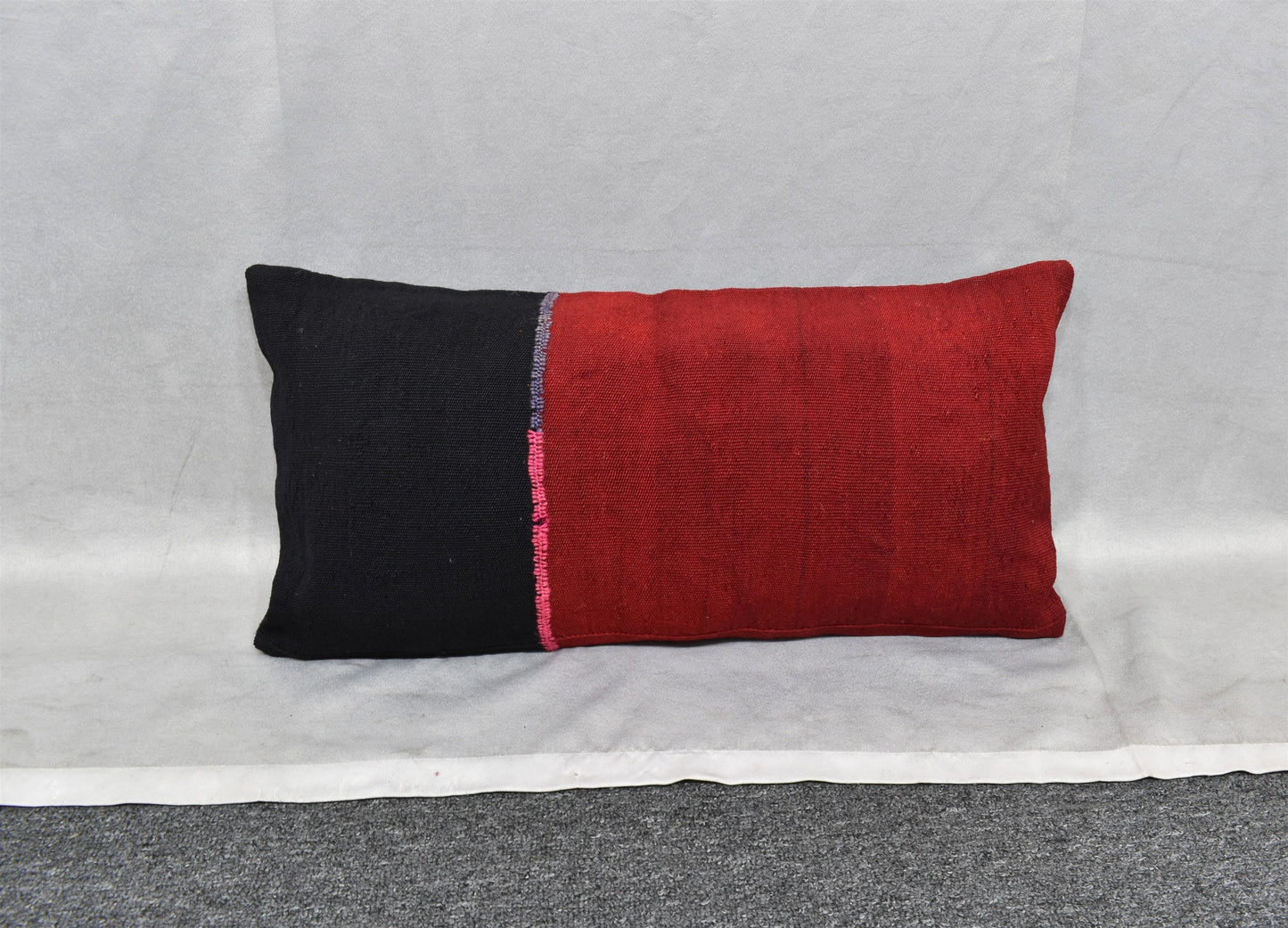 Yeni El Dokuma Dekoratif Lumbar Kilim Kırlent Yastık Kılıfı 6637