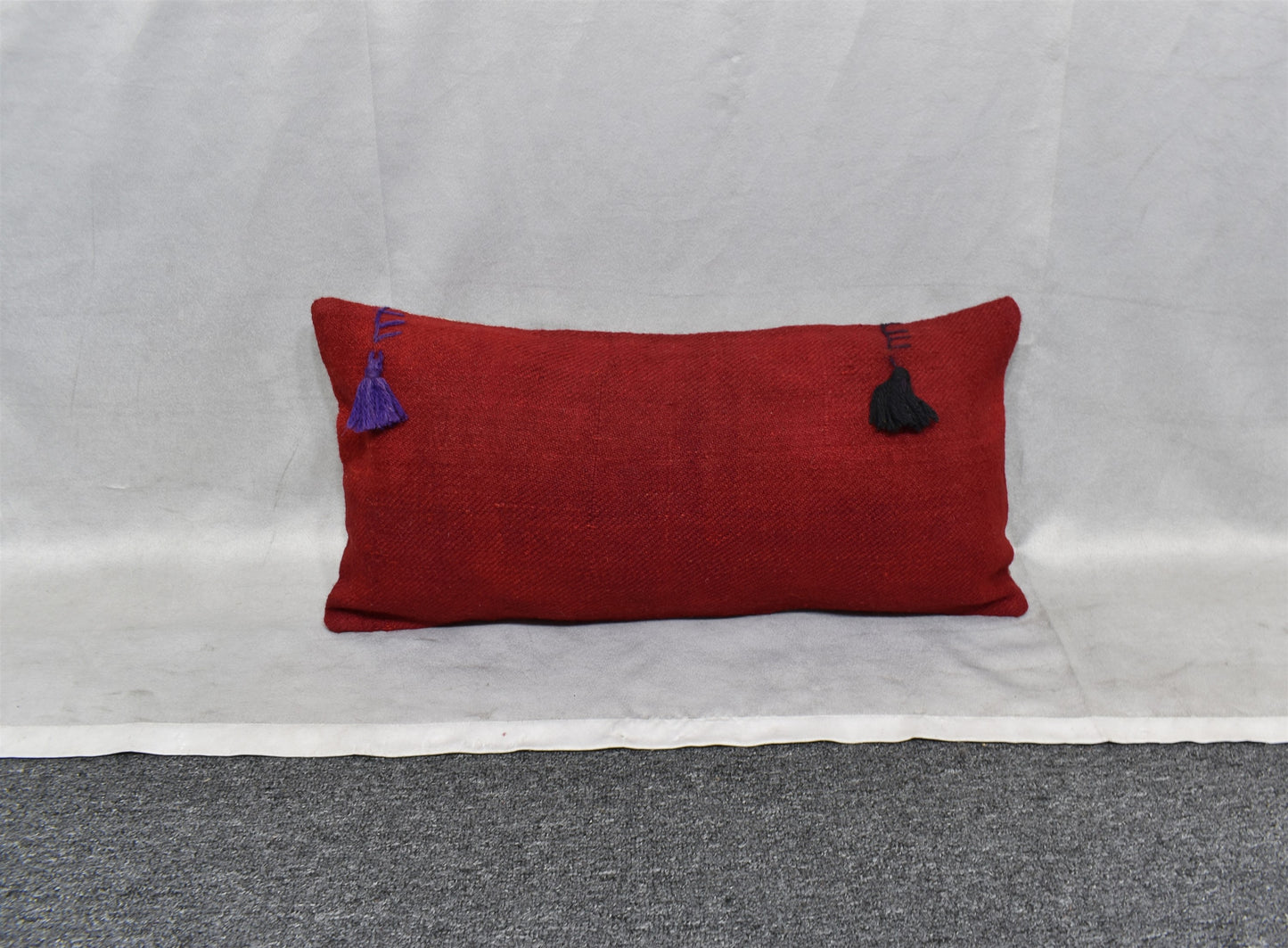 Yeni El Dokuma Dekoratif Lumbar Kilim Kırlent Yastık Kılıfı 6638