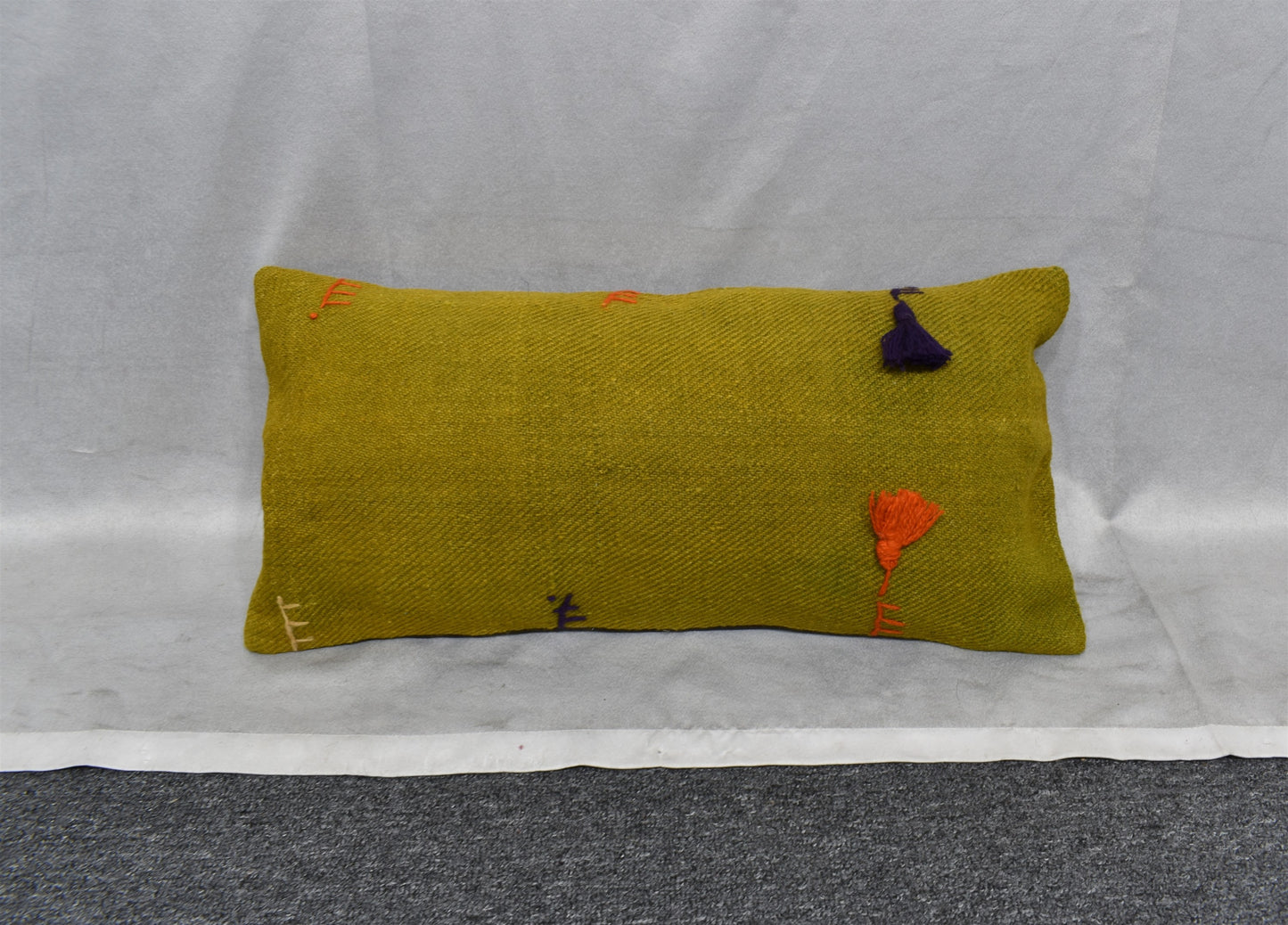 Yeni El Dokuma Dekoratif Lumbar Kilim Kırlent Yastık Kılıfı 6645