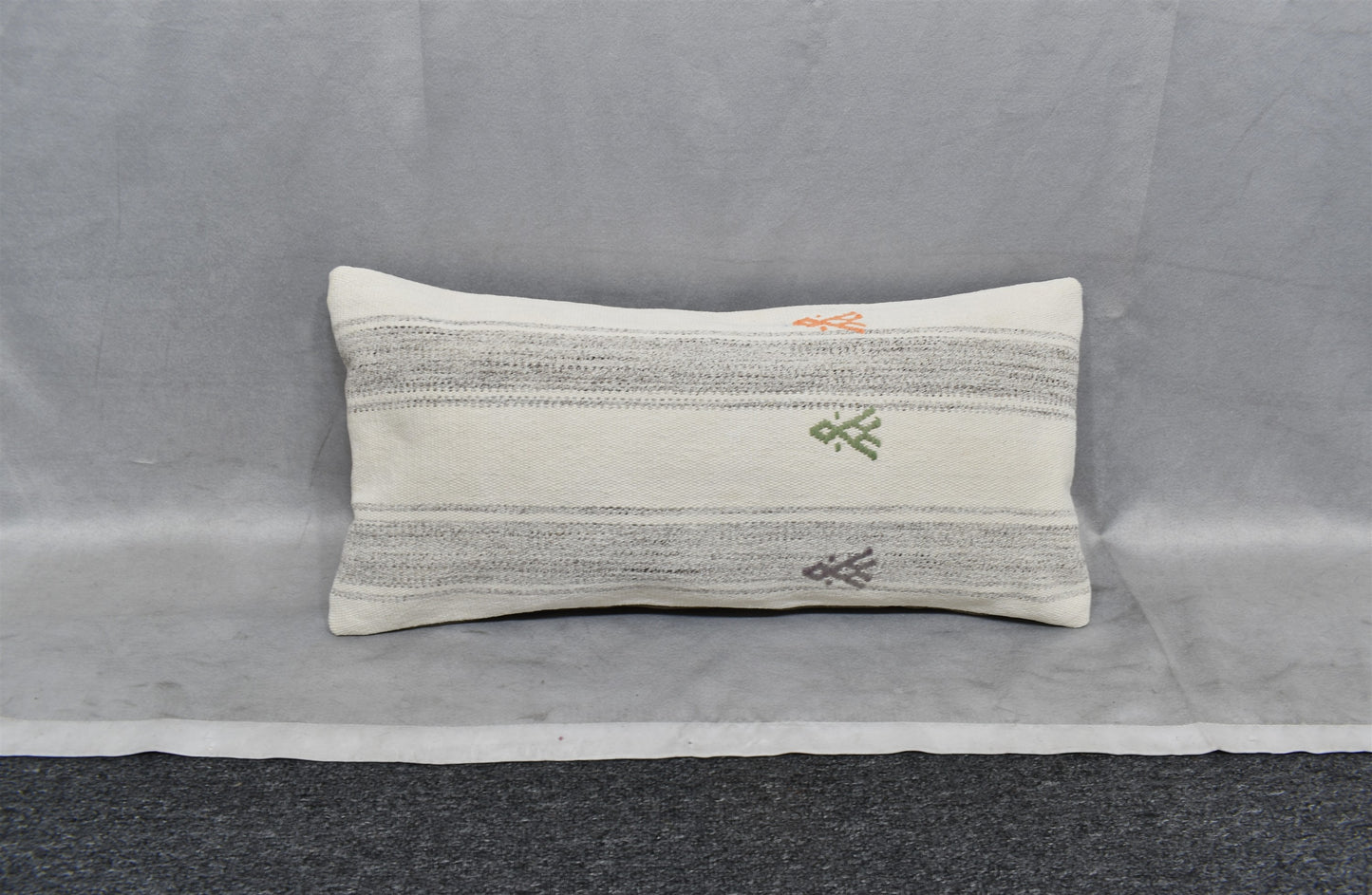 Yeni El Dokuma Dekoratif Lumbar Kilim Kırlent Yastık Kılıfı 6650