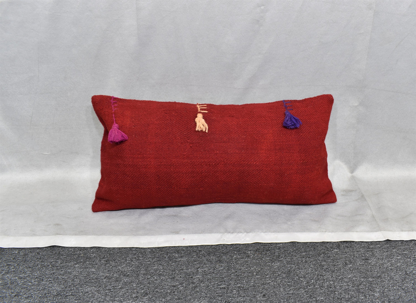 Yeni El Dokuma Dekoratif Lumbar Kilim Kırlent Yastık Kılıfı 6651