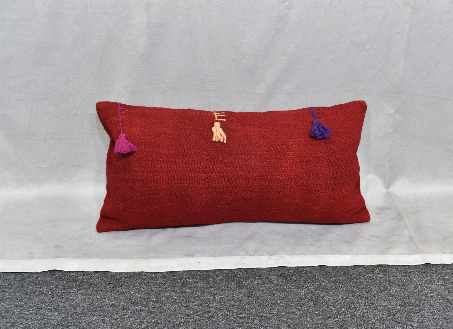 Yeni El Dokuma Dekoratif Lumbar Kilim Kırlent Yastık Kılıfı 6651
