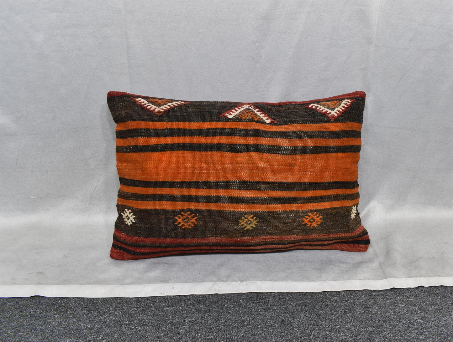 Yeni El Dokuma Dekoratif Kilim Kırlent Yastık Kılıfı 6667