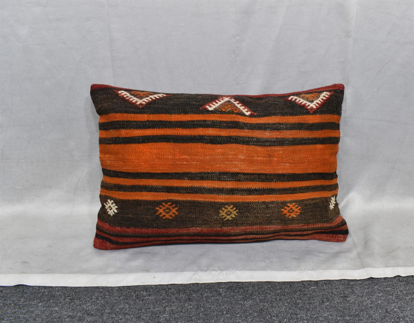 Yeni El Dokuma Dekoratif Kilim Kırlent Yastık Kılıfı 6667