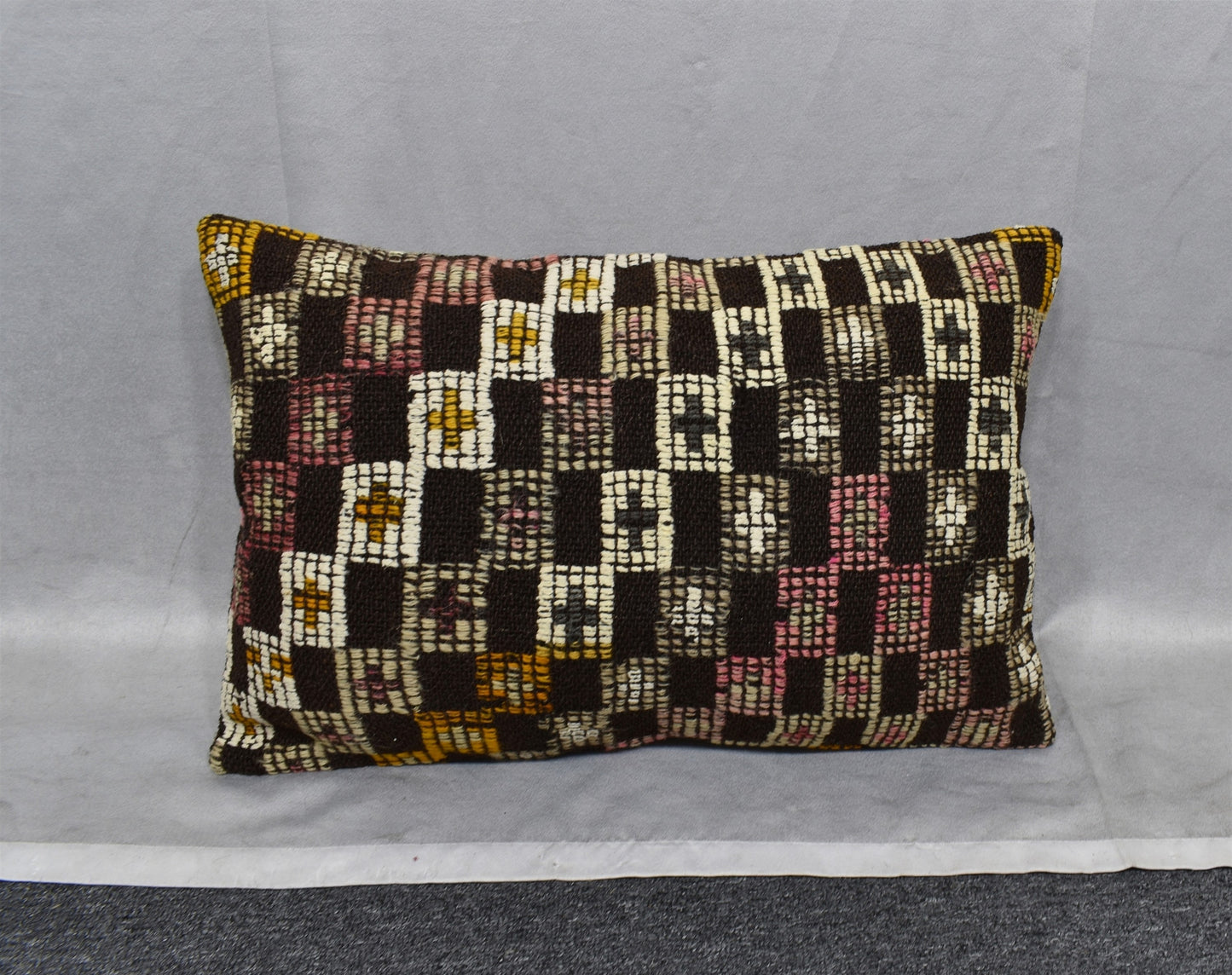Yeni El Dokuma Dekoratif Kilim Kırlent Yastık Kılıfı 6674