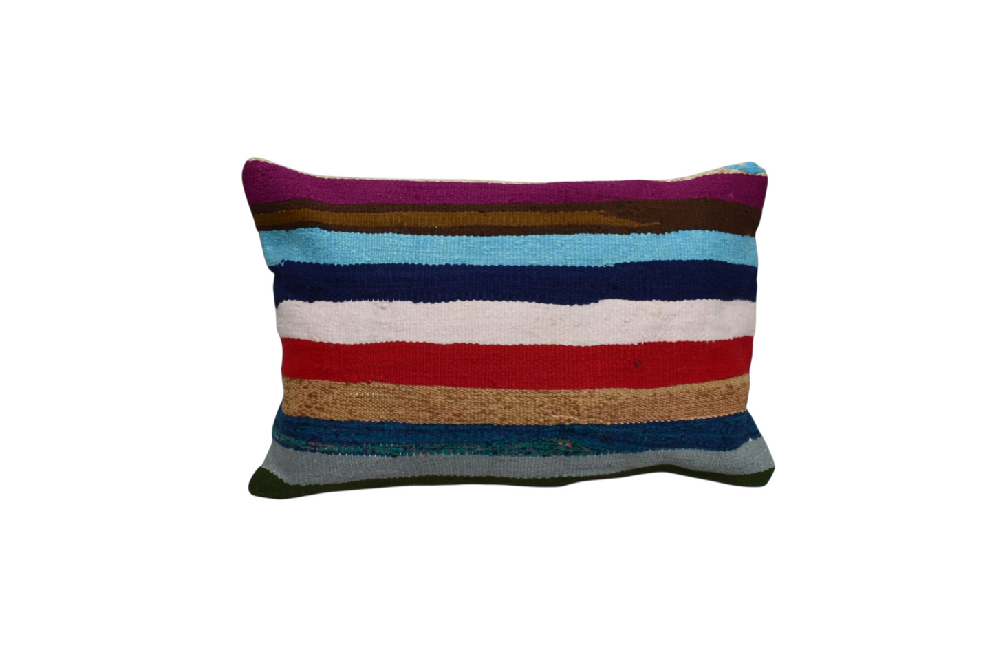 Yeni El Dokuma Dekoratif Kilim Kırlent Yastık Kılıfı 6676