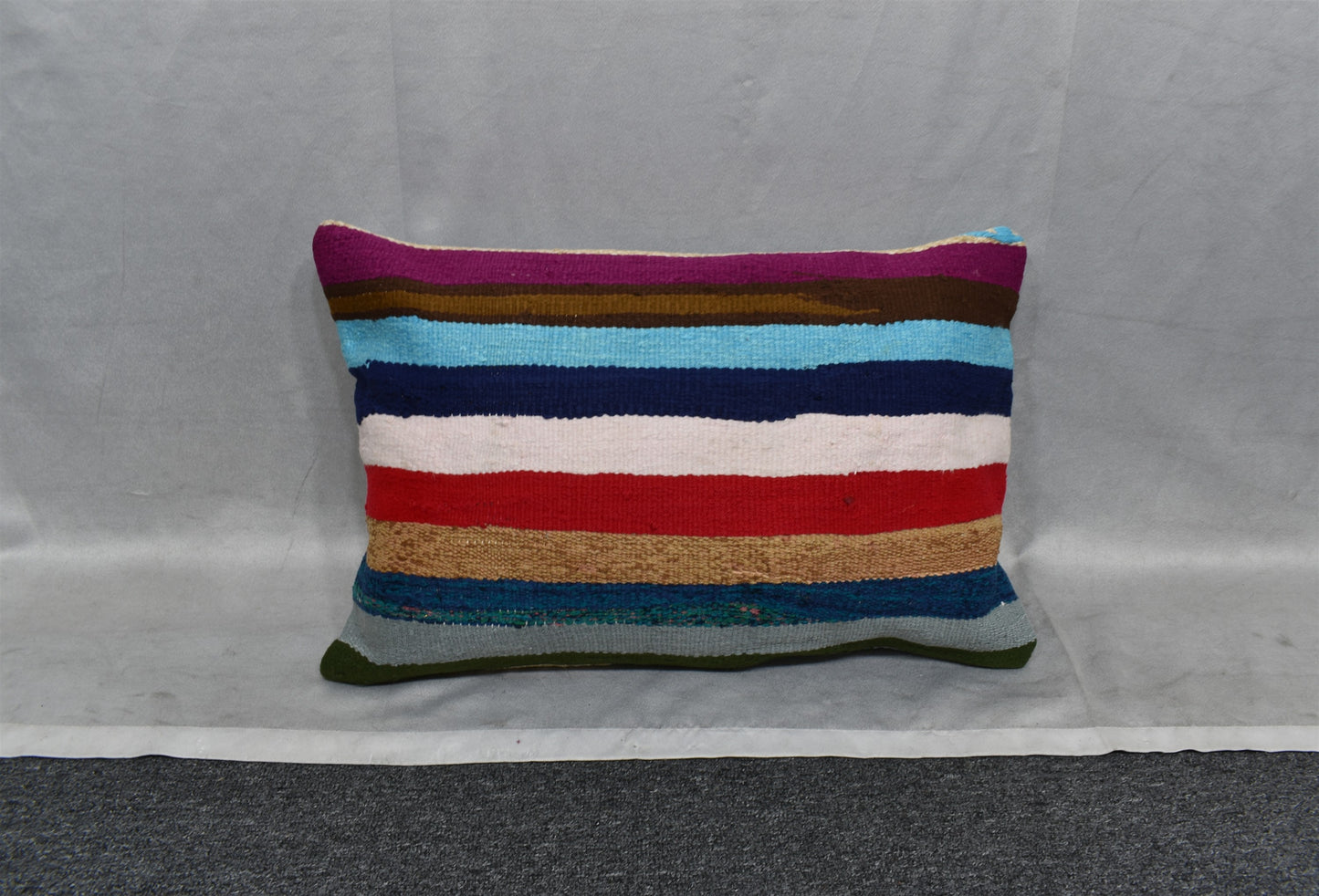 Yeni El Dokuma Dekoratif Kilim Kırlent Yastık Kılıfı 6676